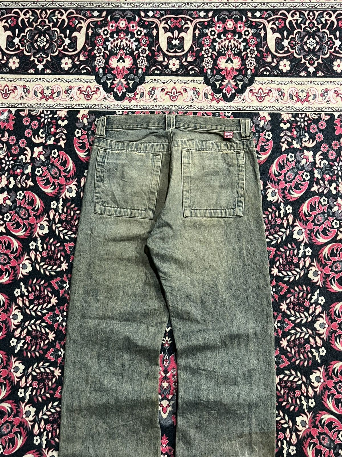 Acne Studios Acne Studio Style Mosh Green Frayed Leg Straight Cut Jeans Size US 31 - 7 Thumbnail