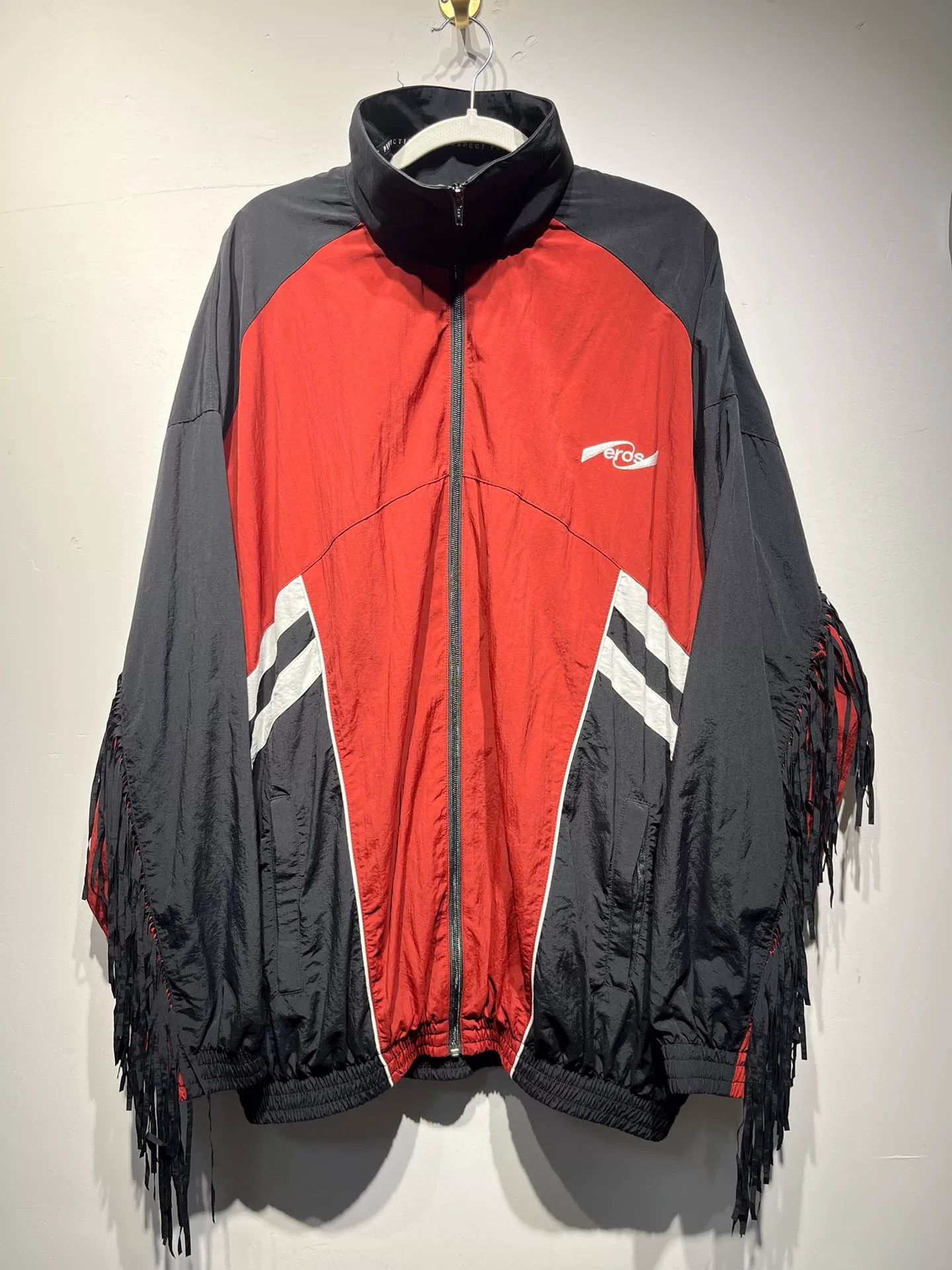 Martine Rose Black Red Fringe Jacket