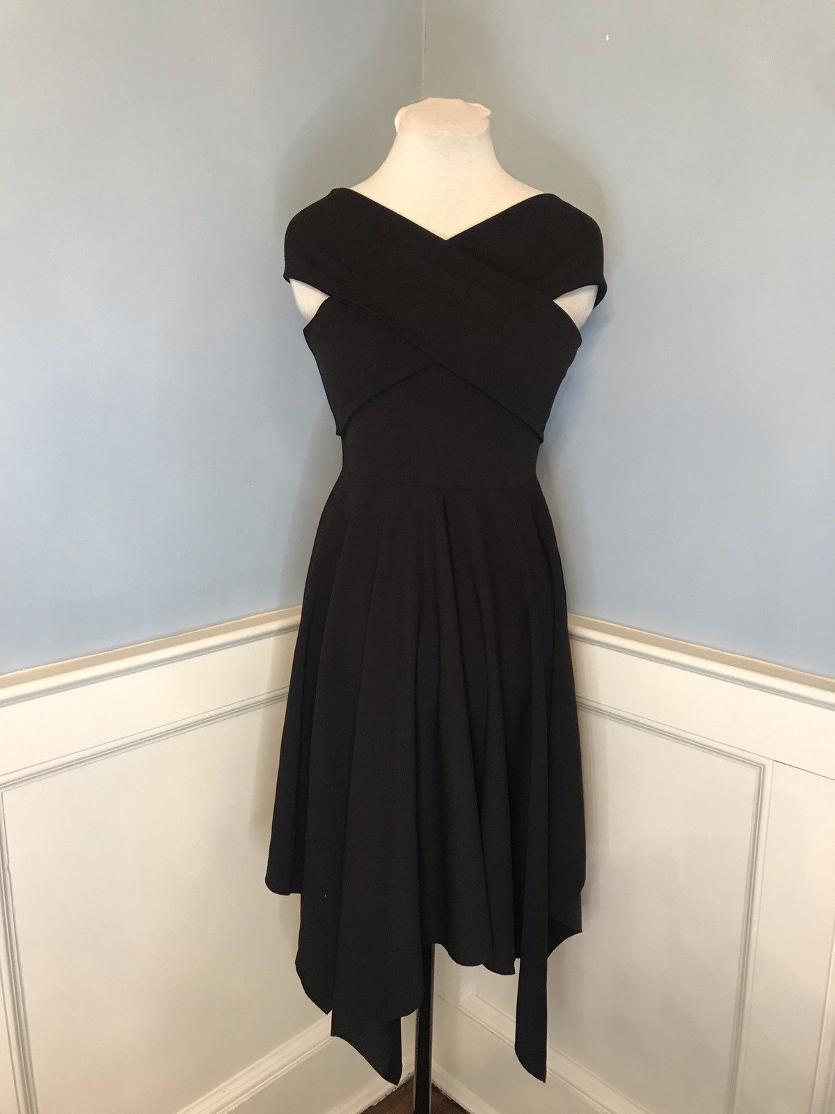 Other NWT Black Quiz Midi Dress Handkerchief Hem Sz 6 Size M / US 6-8 / IT 42-44 - 1 Thumbnail
