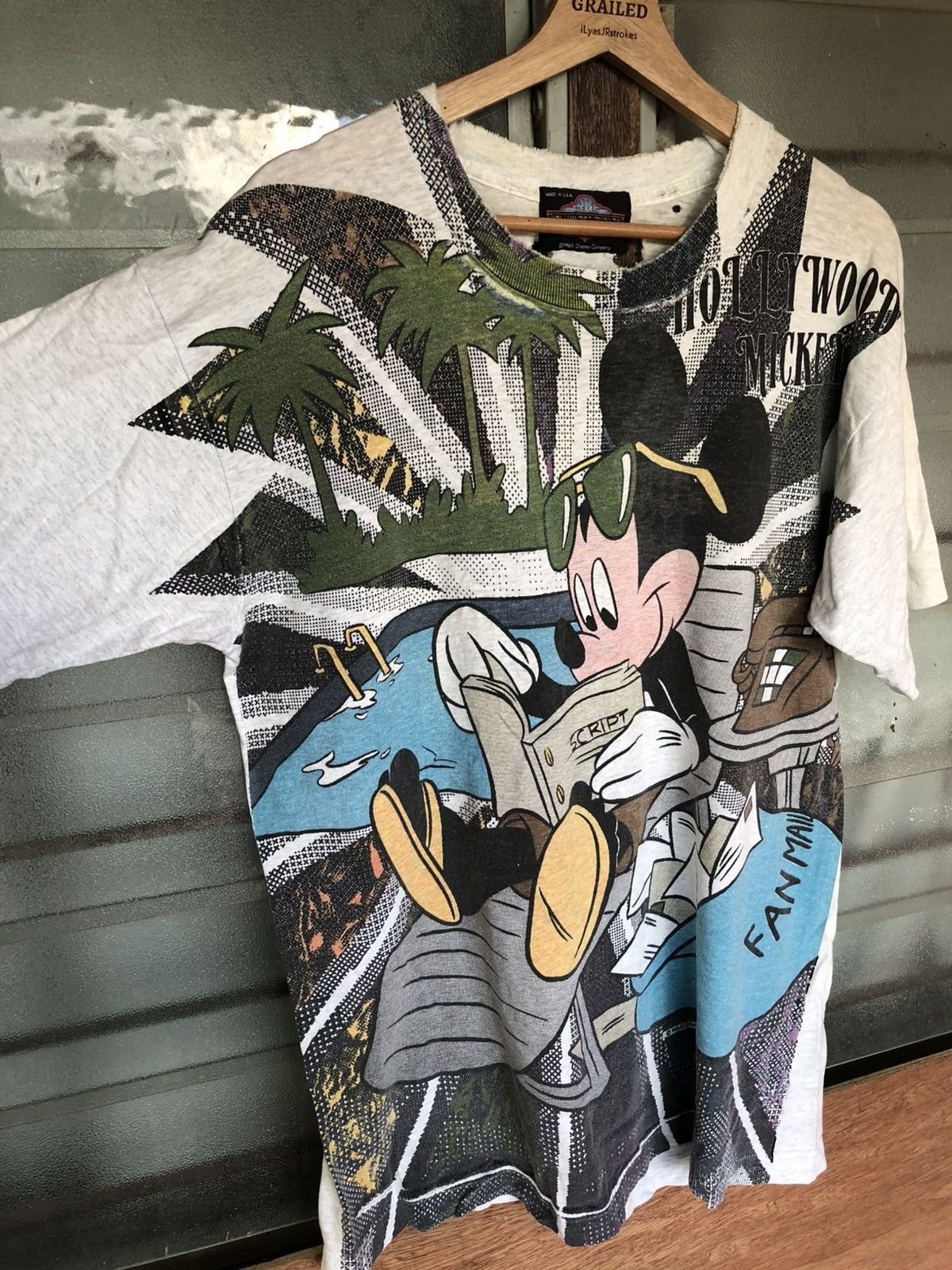 Mickey Mouse Thrashed Vintage Mickey Mouse Hollywood Mickey Shirt Tee Size US M / EU 48-50 / 2 - 6 Thumbnail