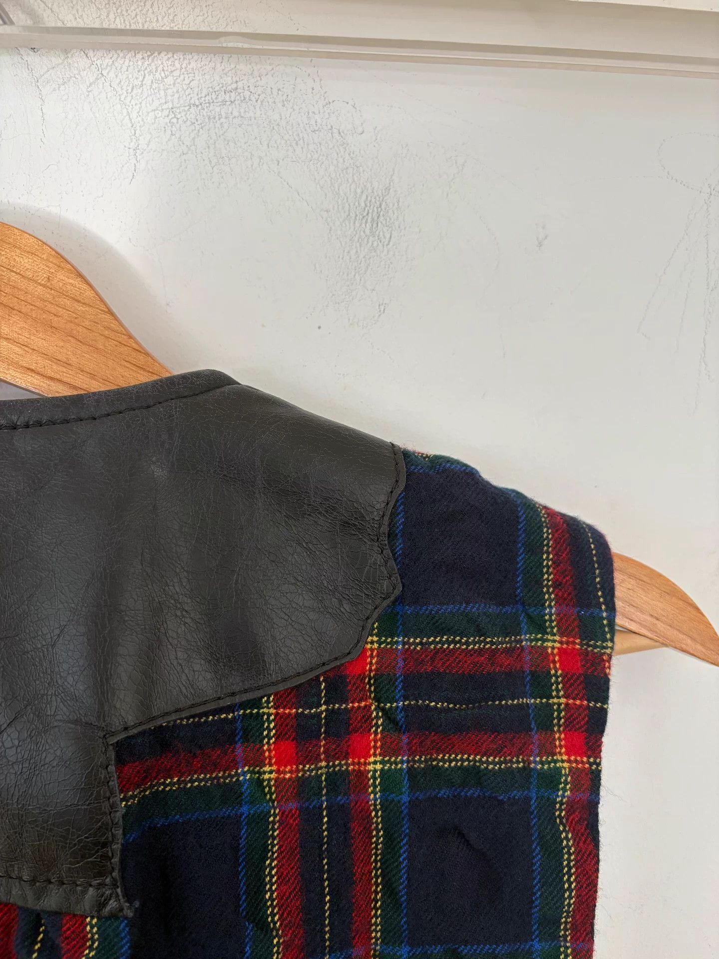 Haider Ackermann Haider Ackermann Fall/Winter 2017 Leather and Check Vest Size US M / EU 48-50 / 2 - 9 Thumbnail