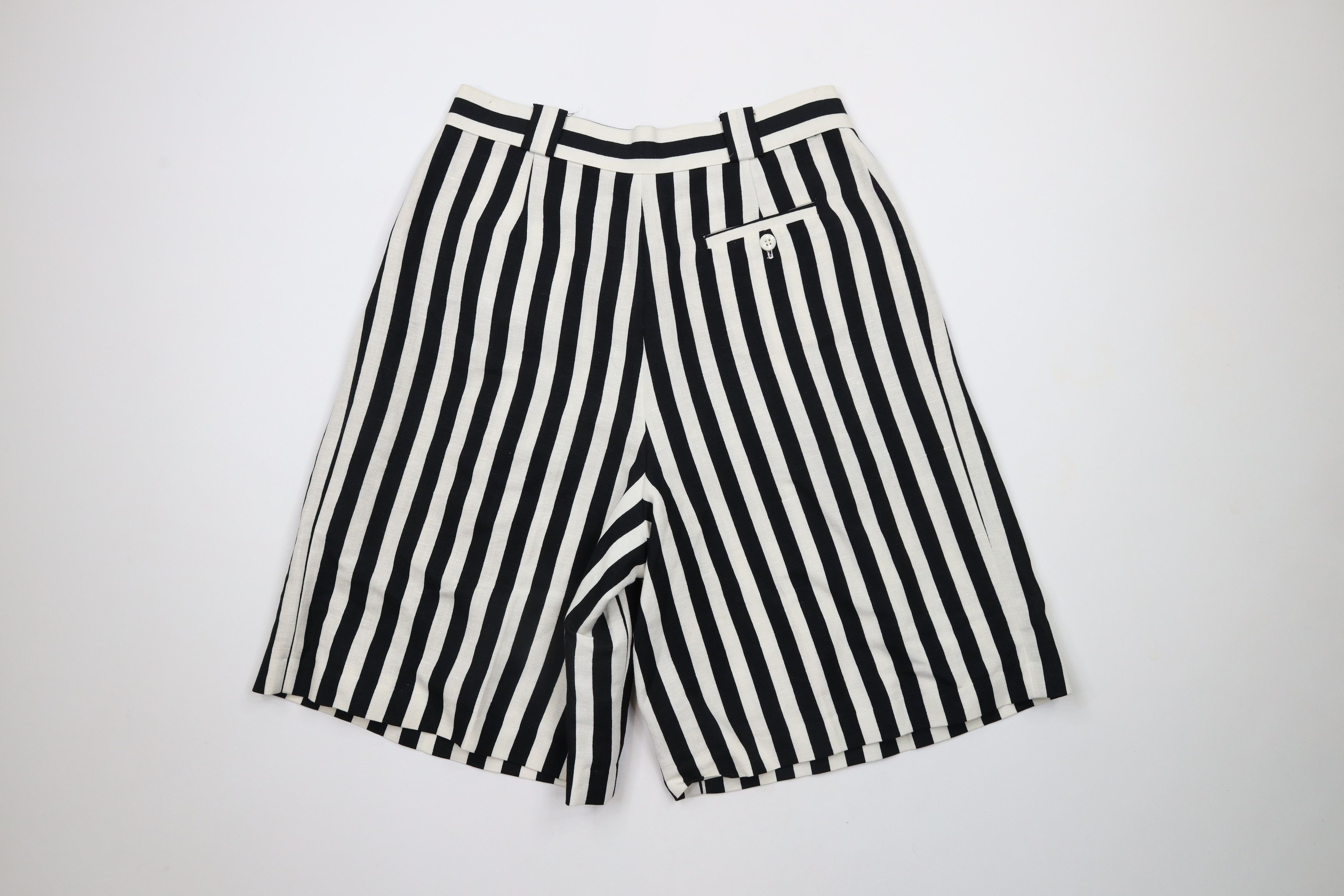 Vintage Vintage 90s Streetwear Blend Pleated Chino Shorts Striped Size 34" / US 12 / IT 48 - 8 Thumbnail