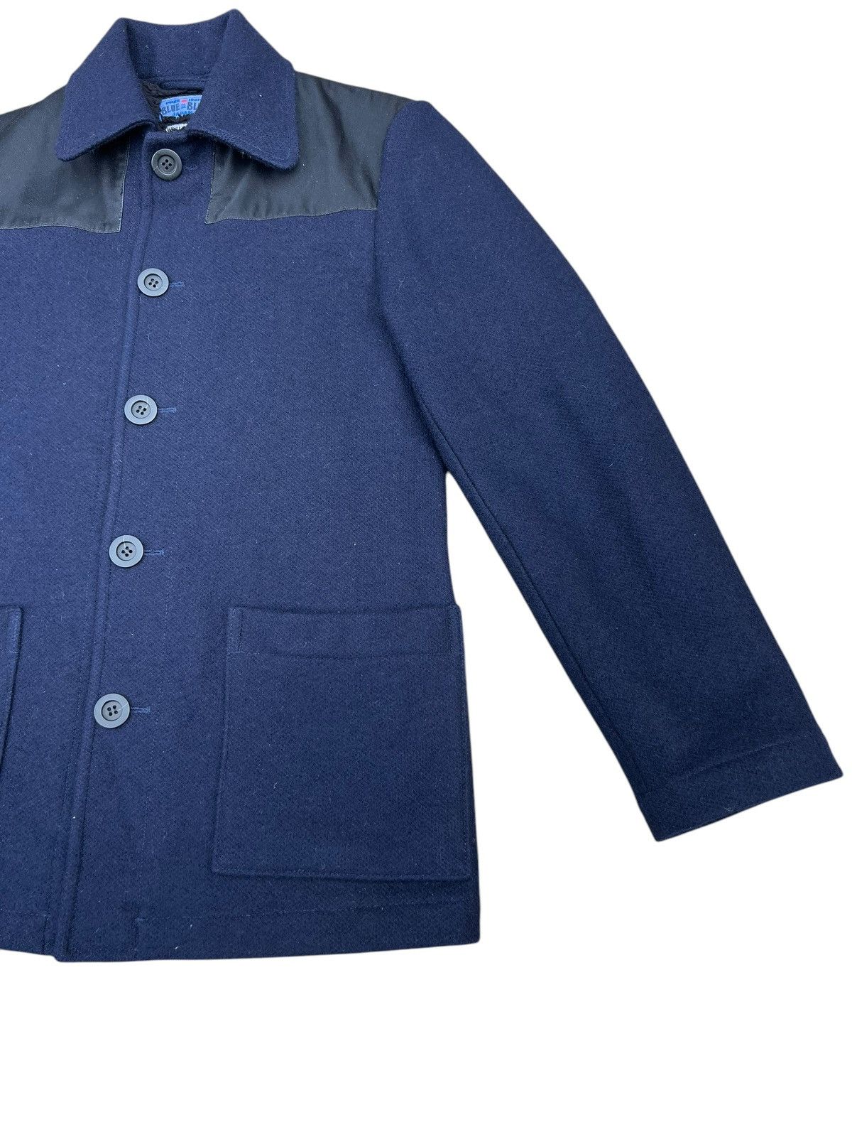 Blue Blue Japan Blue Blue Japan Arigato Waxed Shoulder Indigo Wool Jacket Size US S / EU 44-46 / 1 - 10 Thumbnail