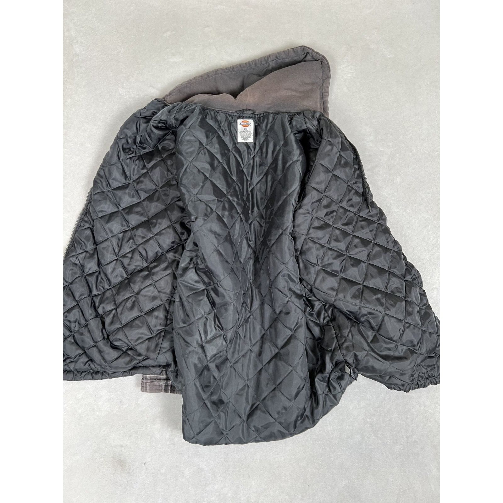 Dickies Vintage Dickies Jacket Mens XL Gray Plaid Fleece Quilted Ful Size US XL / EU 56 / 4 - 10 Thumbnail