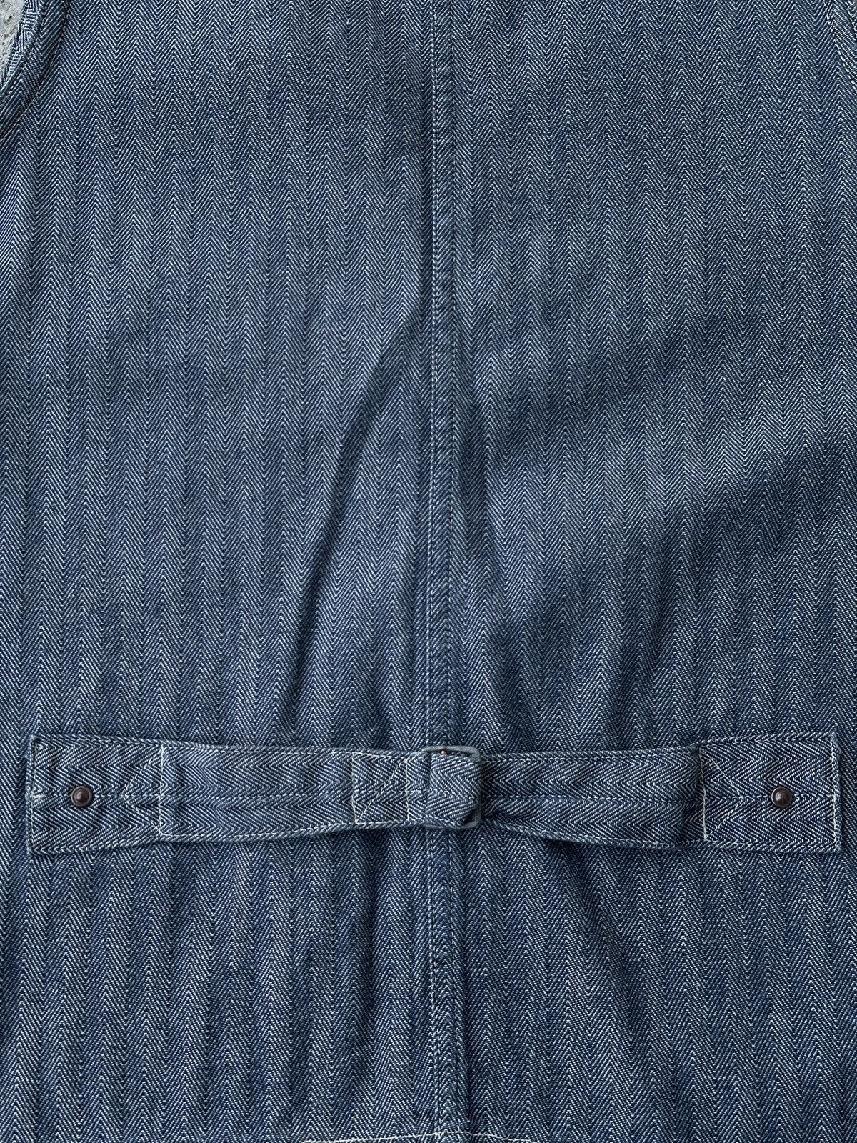 Sugar Cane Herringbone HBT chore denim work canvas buckle back vest Size US M / EU 48-50 / 2 - 11 Thumbnail