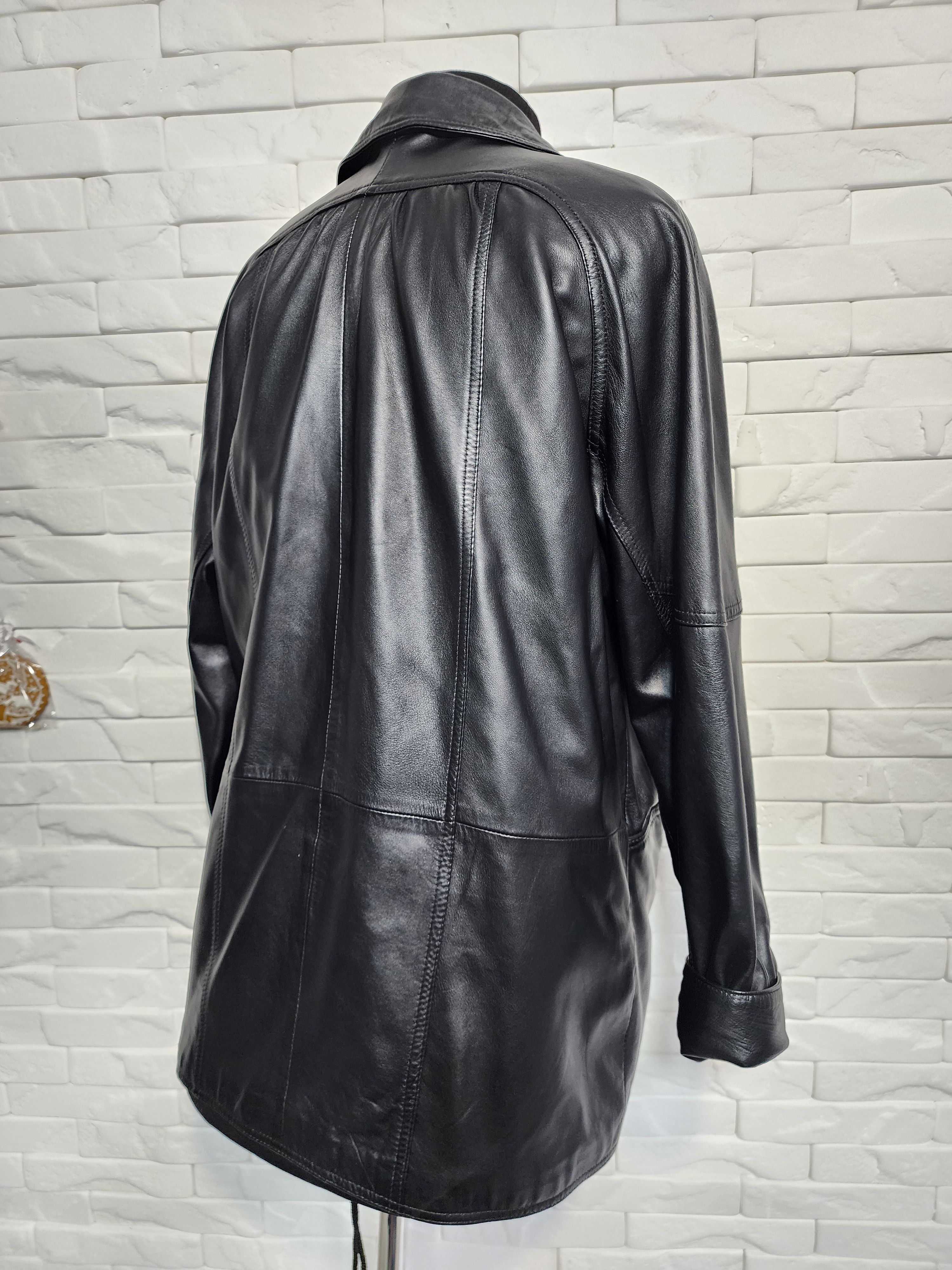 Other Black Genuine Leather Jacket: Women's Elegant Style Size XXL / US 16-18 / IT 52-54 - 5 Thumbnail