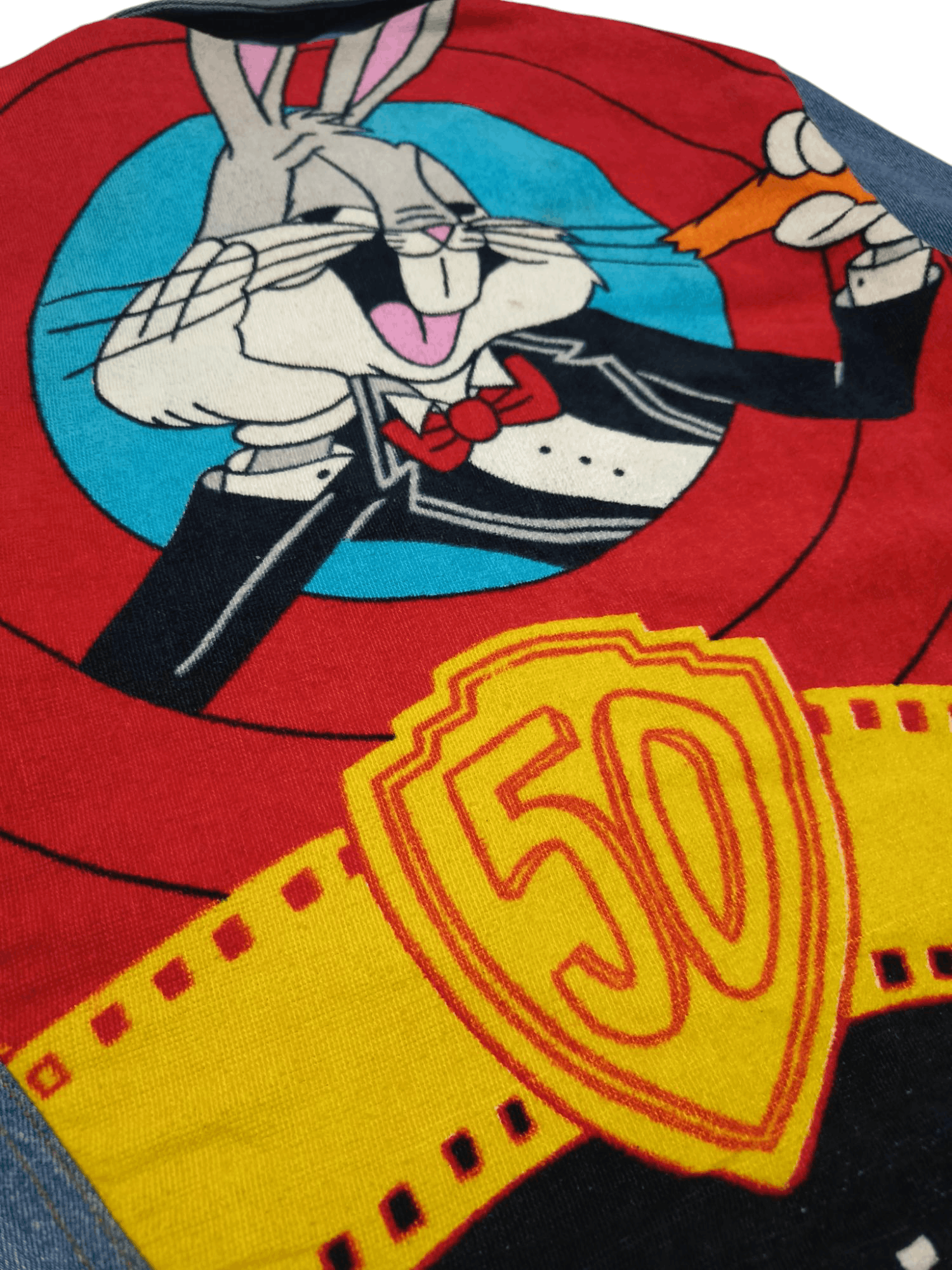 Too Cute Guetta Bros. Vintage BUGS BUNNY TOO CUTE Guetta Bros Disney Denim Jacket Size US M / EU 48-50 / 2 - 3 Thumbnail