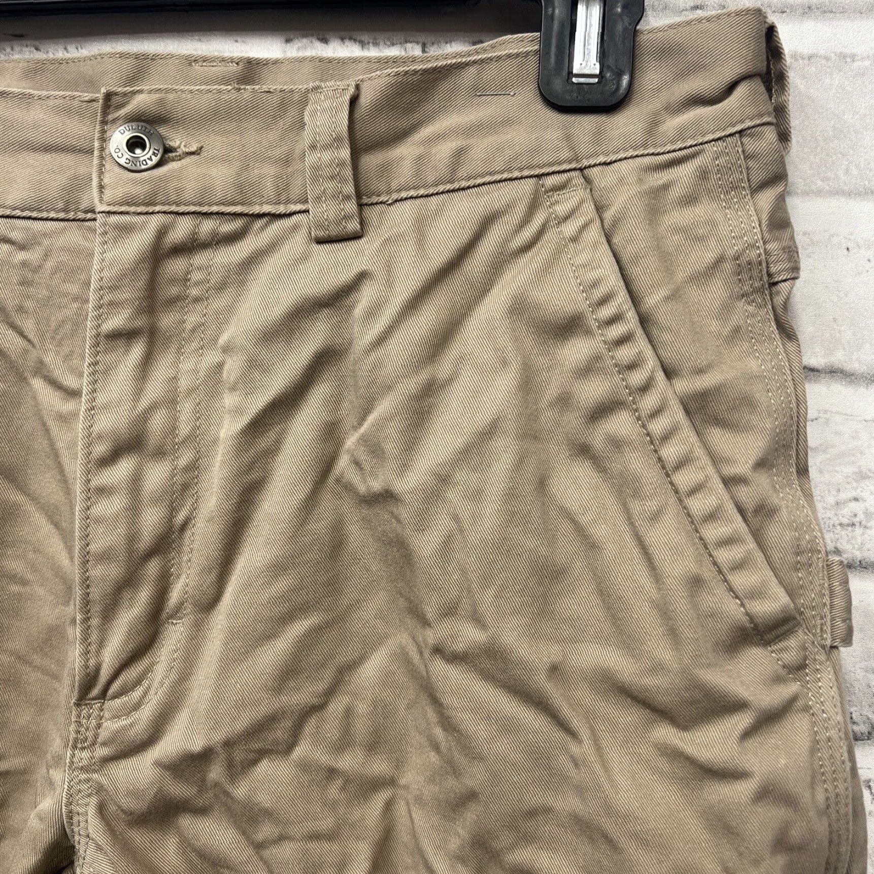 CO VINTAGE Duluth Trading Co Beige Pants Mens Regular Size 32x32 Chino Casual Size US 32 / EU 48 - 2 Thumbnail