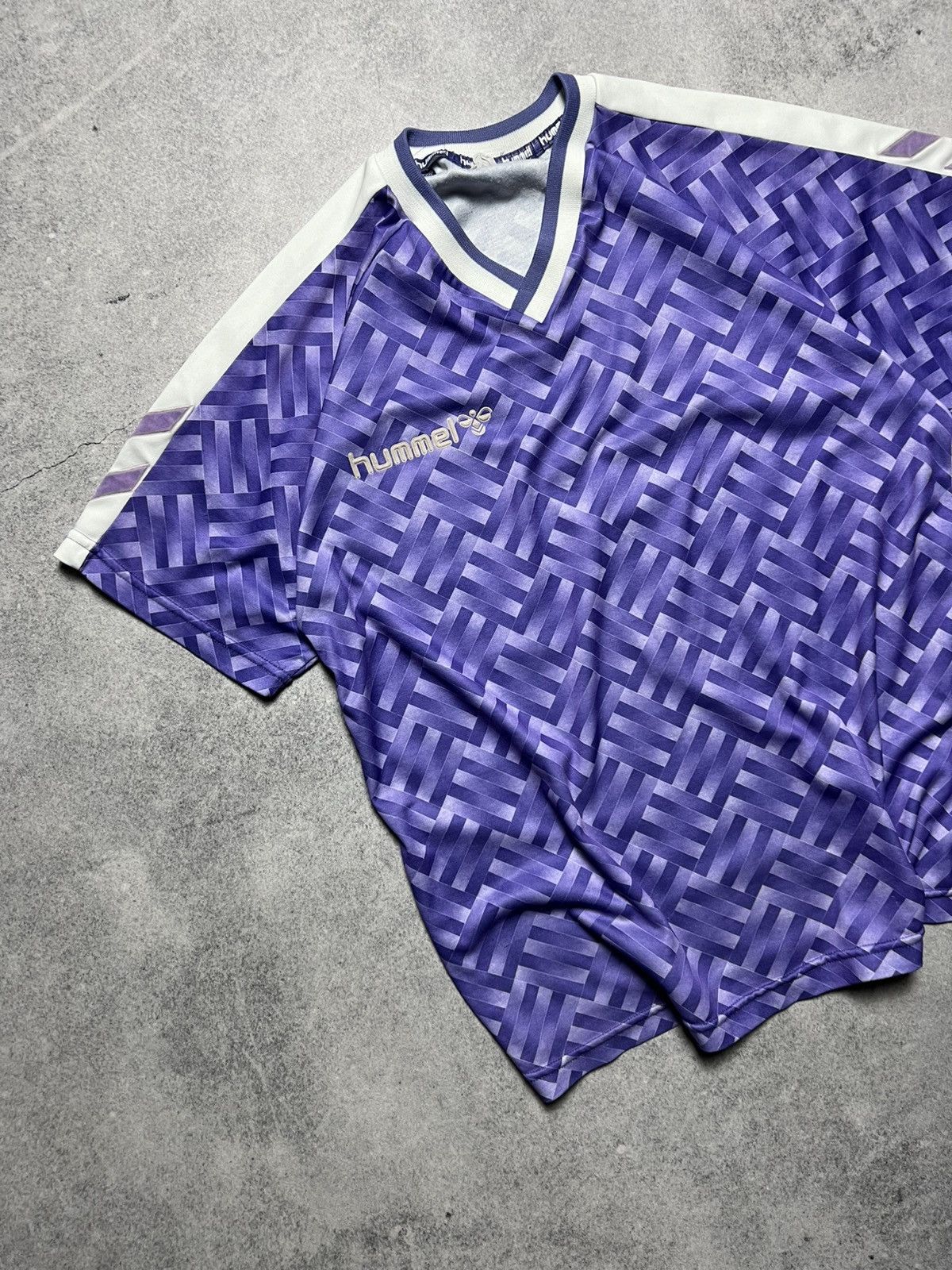 Hummel Vintage 90’s Hummel Football Blockcore Style Soccer Jersey Size US M / EU 48-50 / 2 - 2 Thumbnail