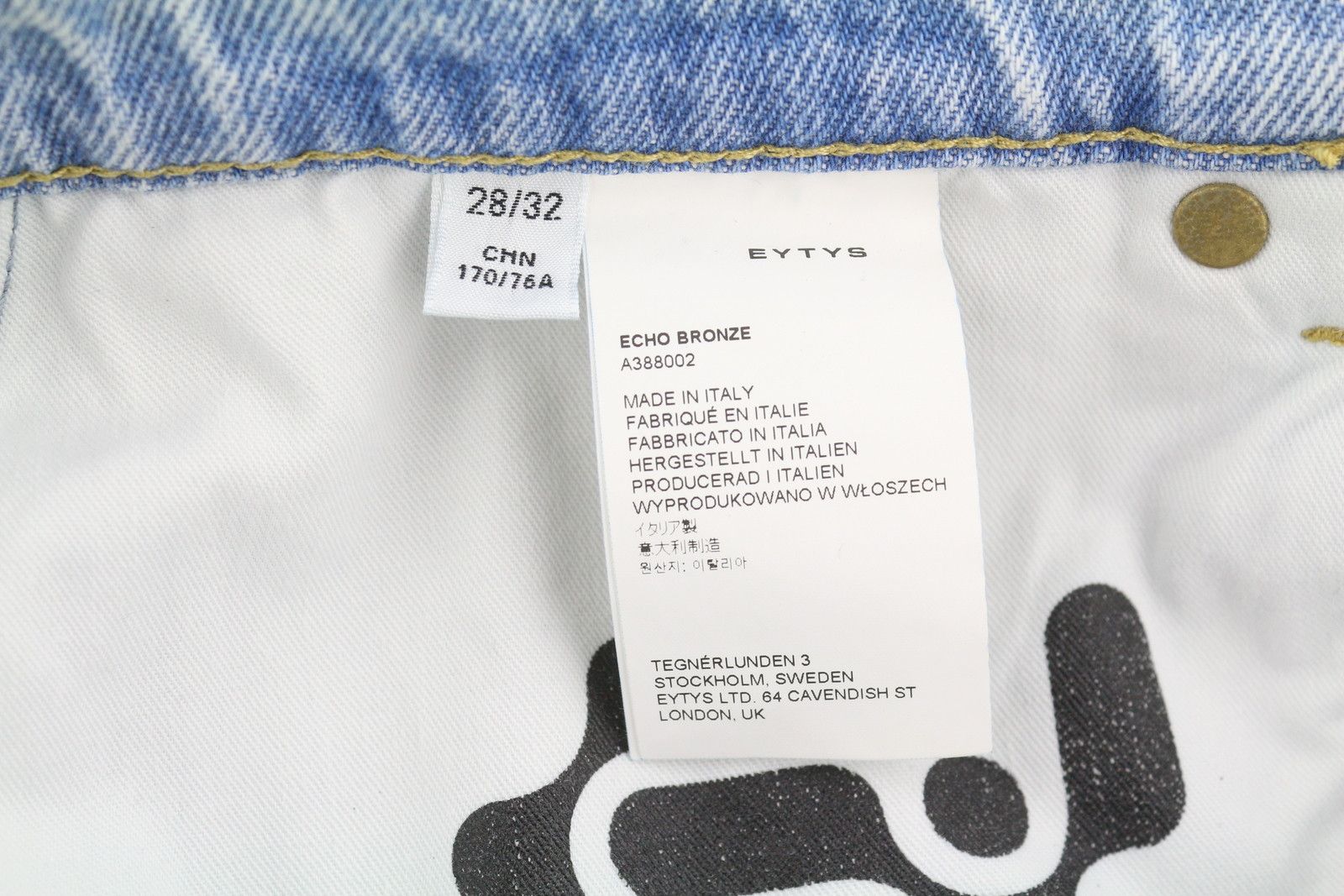 Eytys ECHO BRONZE ULTRA BAGGY W28/L32 Aged Look RRP370 88867 Size 28" / US 6 / IT 42 - 11 Thumbnail