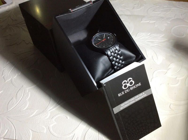 Designer 88 Rue Due Rhone men's black watch Size ONE SIZE - 1 Thumbnail