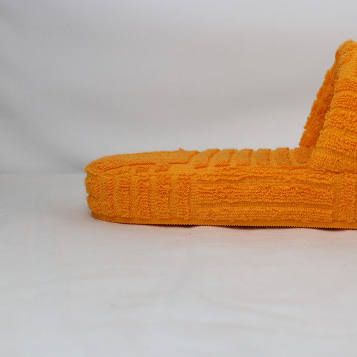 Bottega Veneta o1rshd1 Geometric Sponge Resort Sandal in Tangerine Size US 10 / EU 43 - 5 Thumbnail