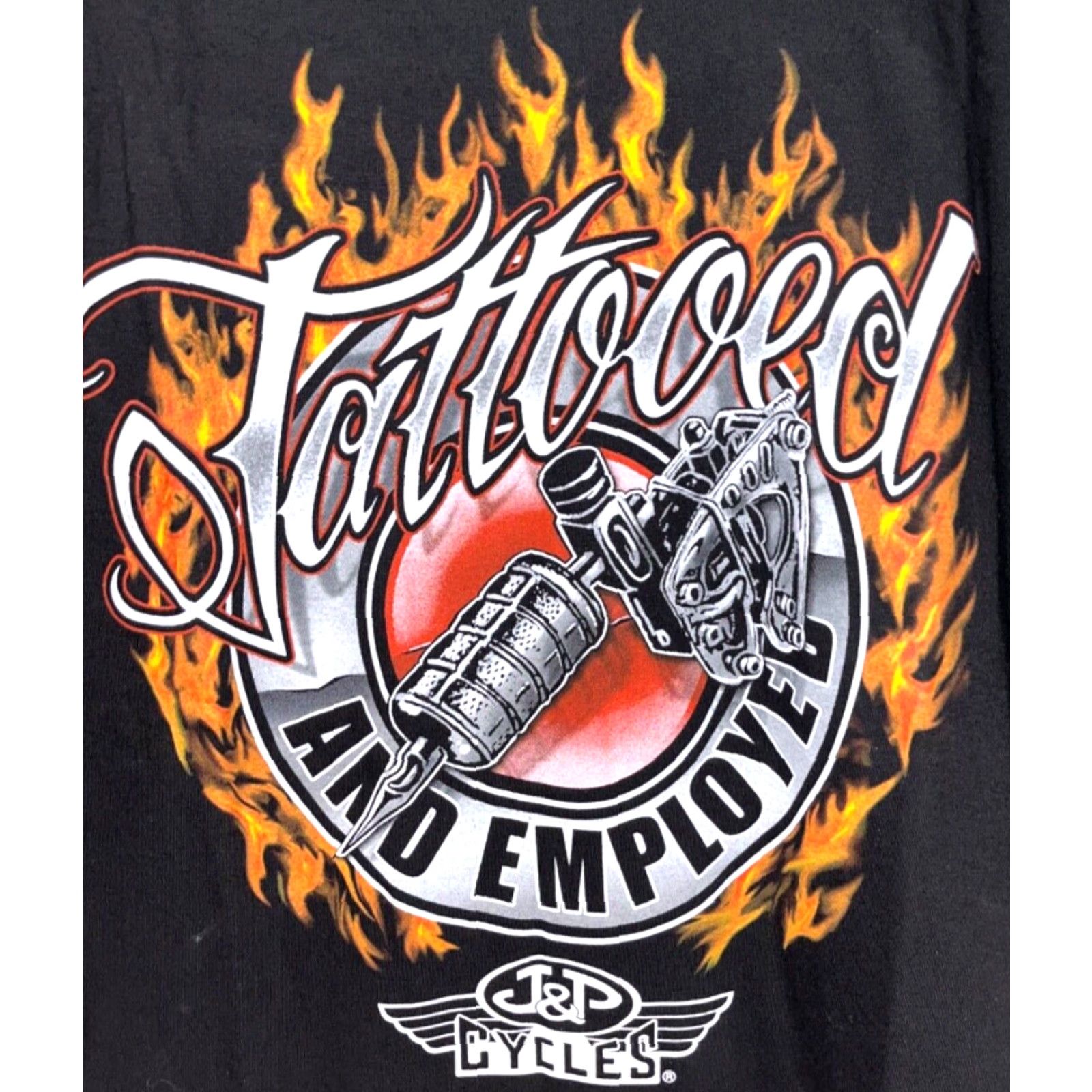 Vintage J&P Cycles Tattooed And Employed Motorcycles Biker T-shirt Size XL Size US XL / EU 56 / 4 - 5 Thumbnail