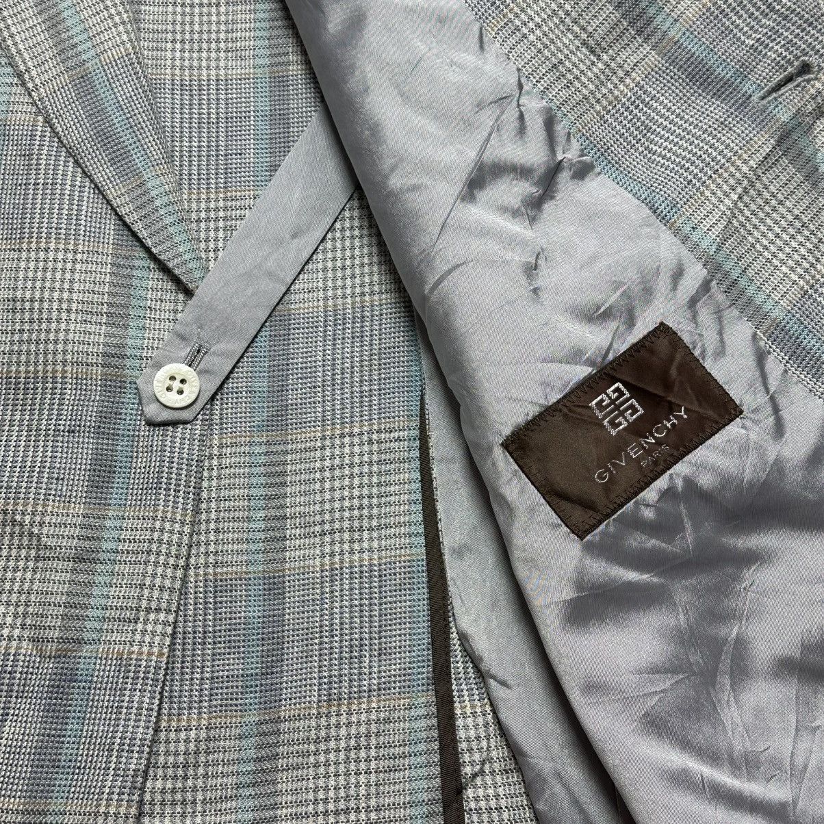 Balenciaga Vintage Givenchy Paris Double Breasted Plaid Blazer Designer Size 46R - 4 Thumbnail