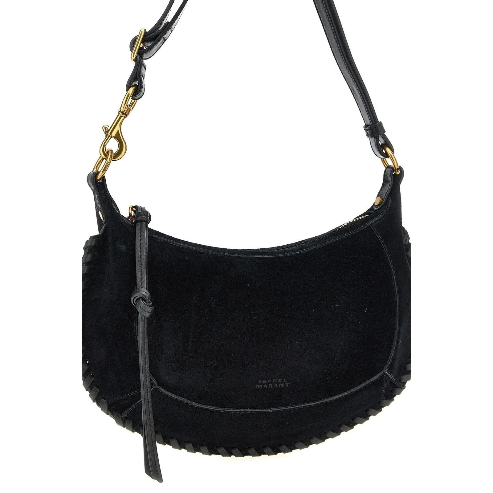 Isabel Marant Isabel Marant Oskan Moon Black Suede Shoulder Bag New And Au Size ONE SIZE - 3 Thumbnail