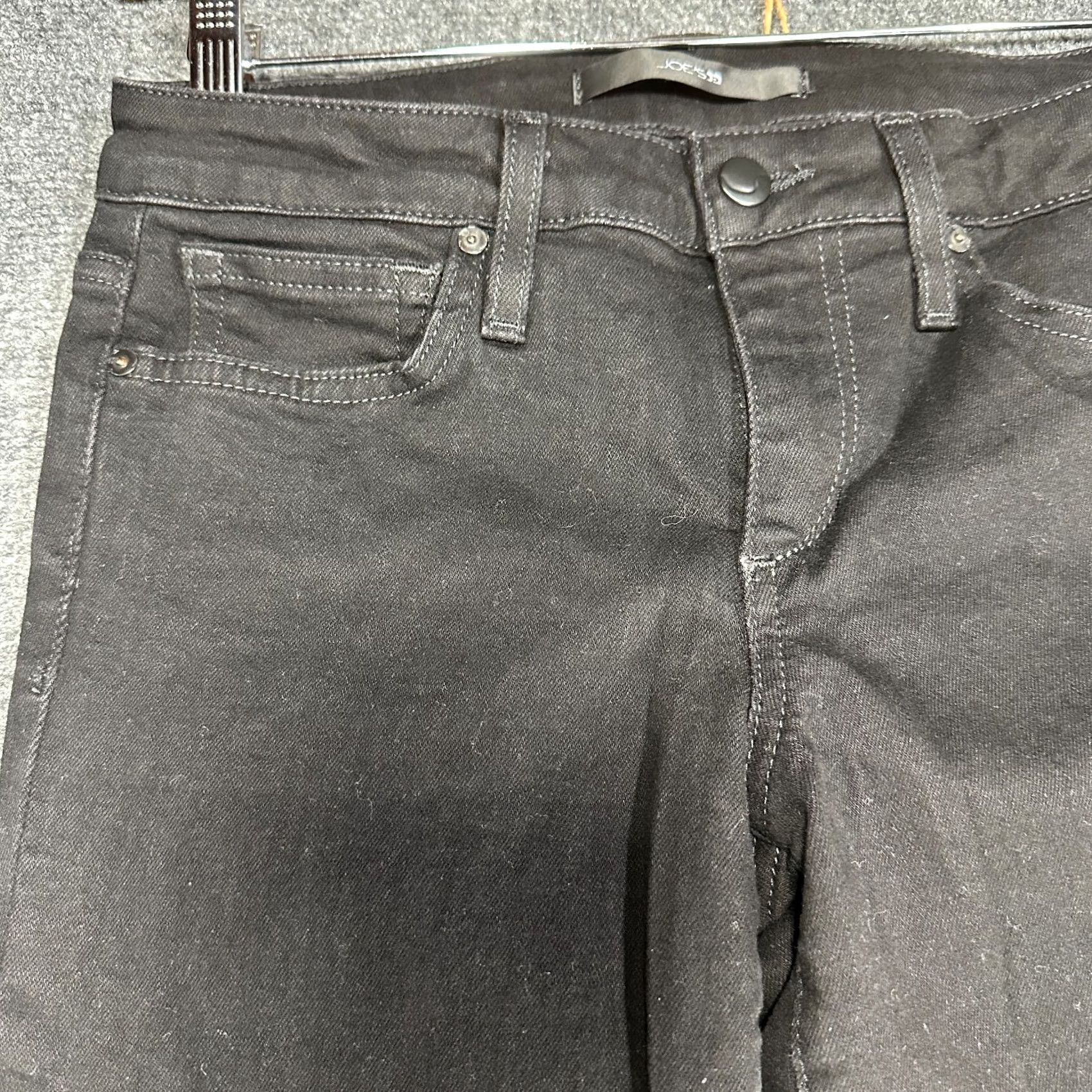 Vintage Joes Jeans The Skinny Jeans Womens 28 Black Cotton Stretch 5-Pocket Logo Size 28" / US 6 / IT 42 - 4 Thumbnail