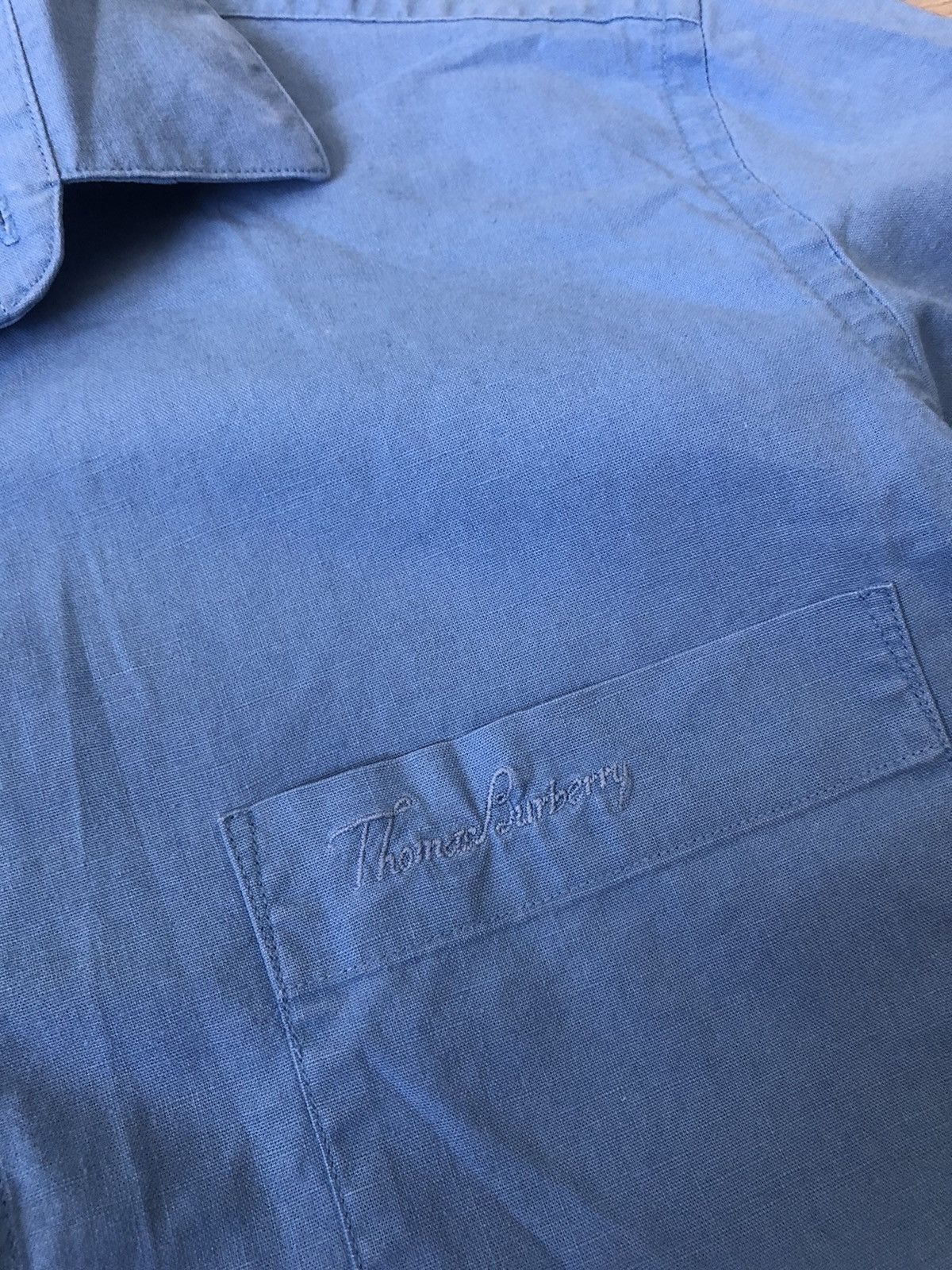 Burberry Vintage Thomas Burberry Linen Short Sleeve Shirt Size US S / EU 44-46 / 1 - 3 Thumbnail