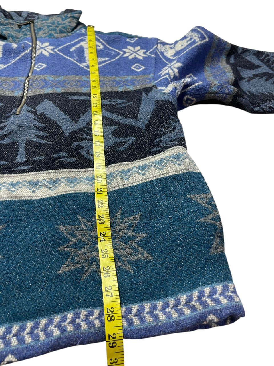 L.L. Bean Vintage 90's LL Bean Nordic Pattern Half zipper Fleece Size US M / EU 48-50 / 2 - 12 Thumbnail