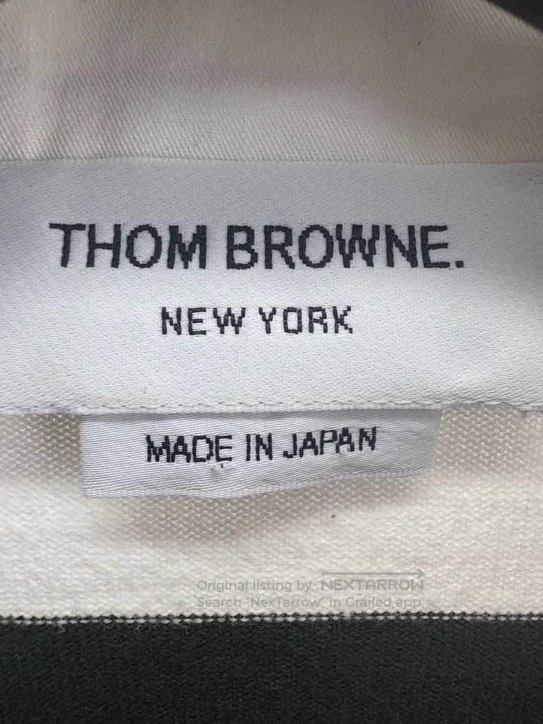 Thom Browne Thom Browne Striped Long Sleeve Polo . Size US M / EU 48-50 / 2 - 6 Thumbnail