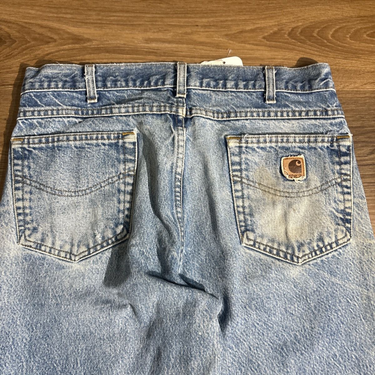 Carhartt Vintage Carhartt Light Wash Distressed Jeans Size 34 Size US 34 / EU 50 - 8 Thumbnail