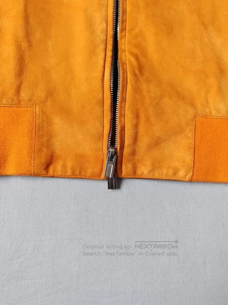 Hermes Hermes Leather jacket, orange yellow, suede classic jacket Size US M / EU 48-50 / 2 - 9 Thumbnail