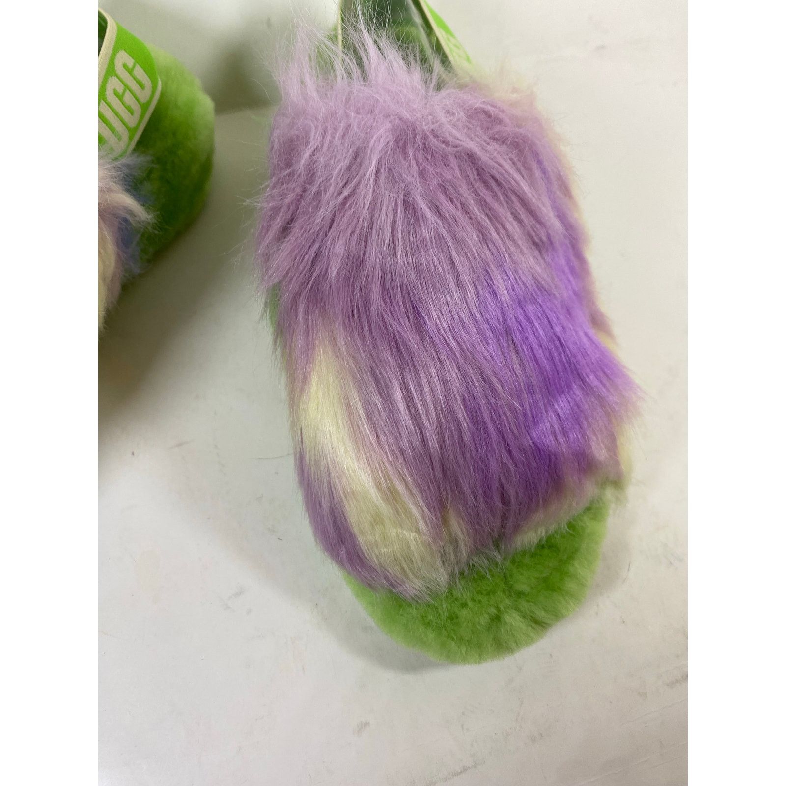 Ugg UGG Fluff Yeah Slides 9W Green NWT Size US 9 / IT 39 - 4 Thumbnail