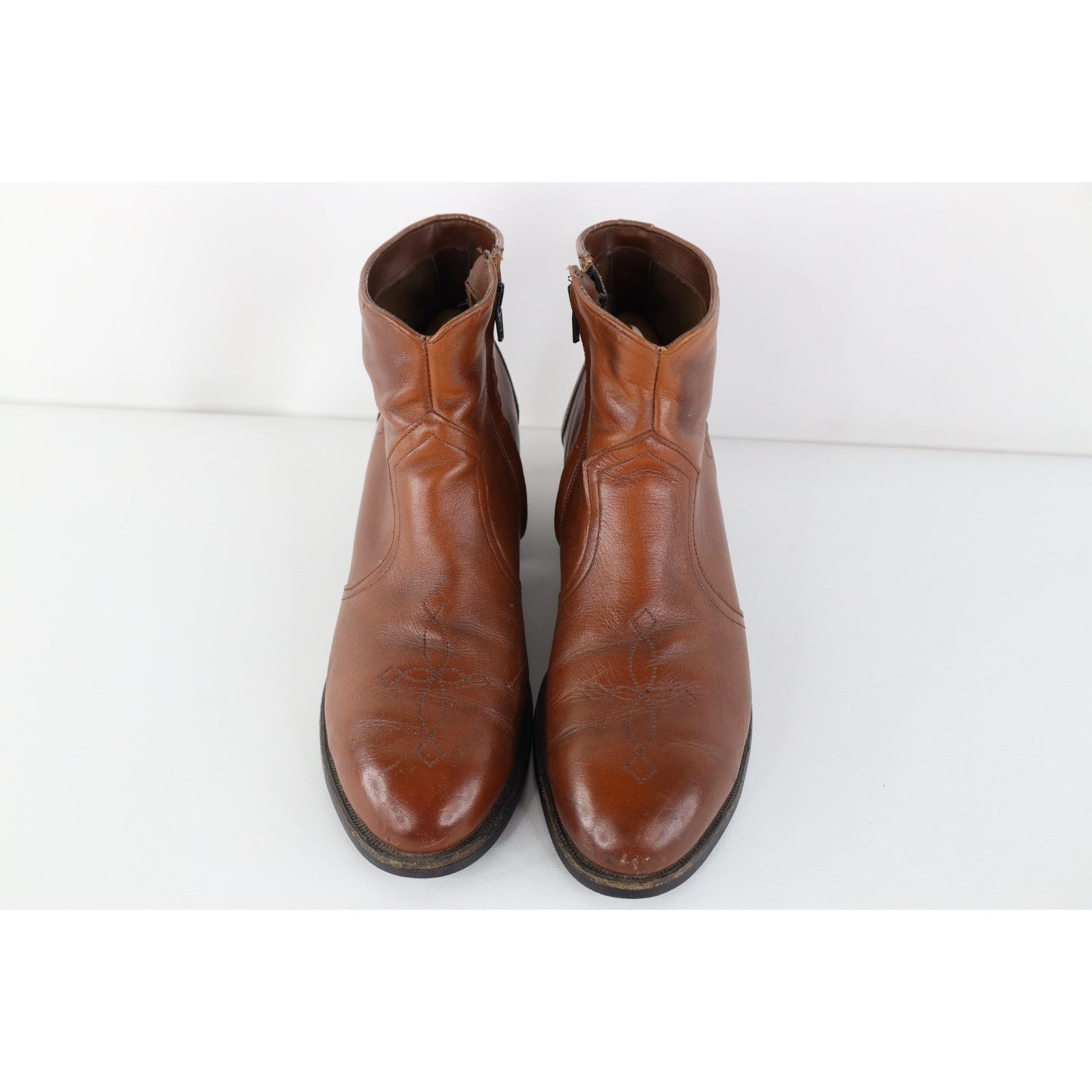 Vintage Vintage 70s Streetwear Tribal Leather Side Zip Boots Size US 9 / EU 42 - 2 Thumbnail
