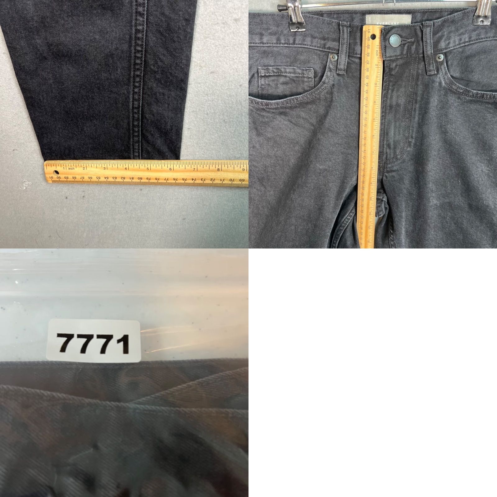 Everlane Everlane Womens Slim Fit Organic Cotton Black Jeans Denim Size 30 Size 30" / US 8 / IT 44 - 8 Thumbnail