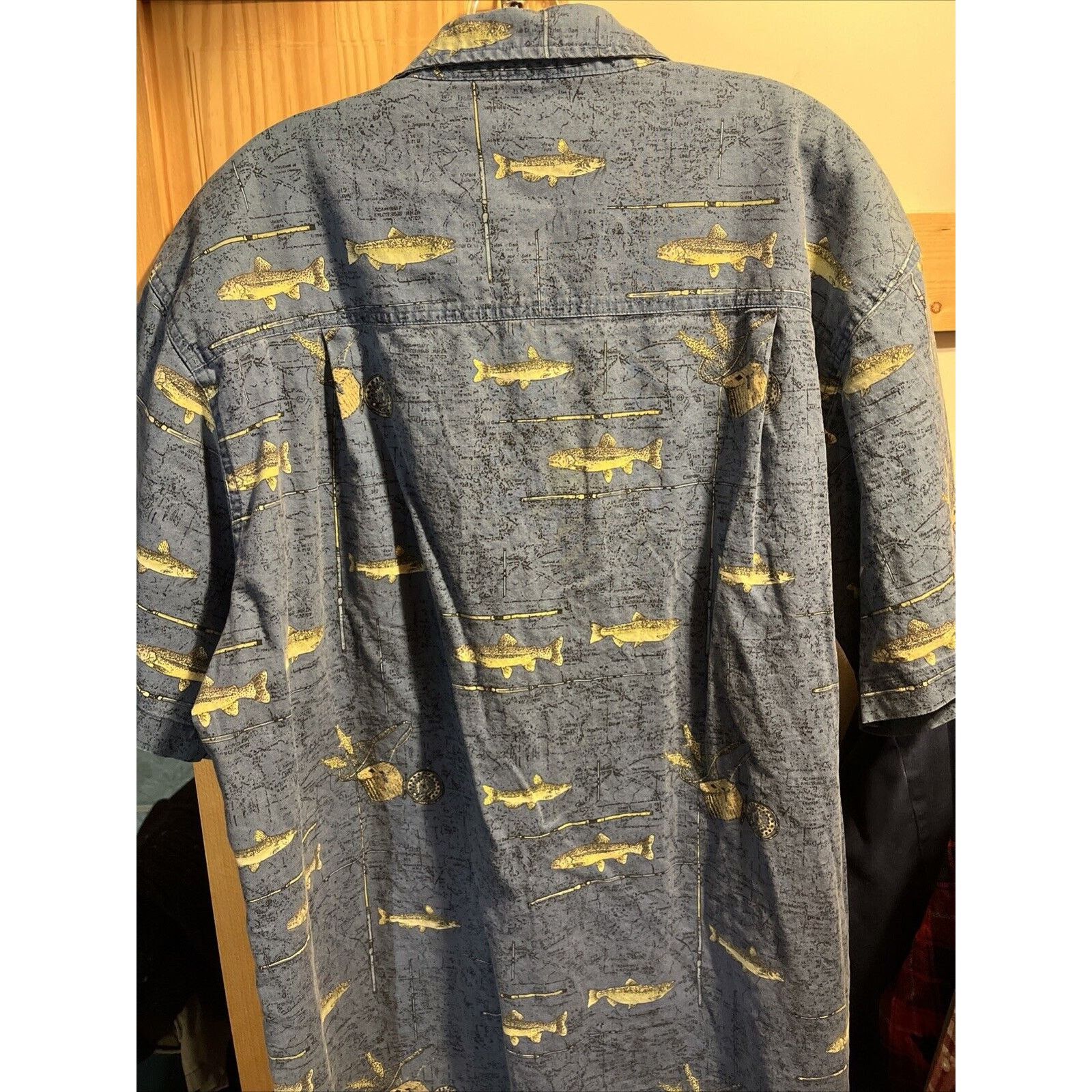 White Sierra White Sierra VTG Shirt Men’s XL Button Blue SS Fish Cotton Size US XL / EU 56 / 4 - 8 Thumbnail