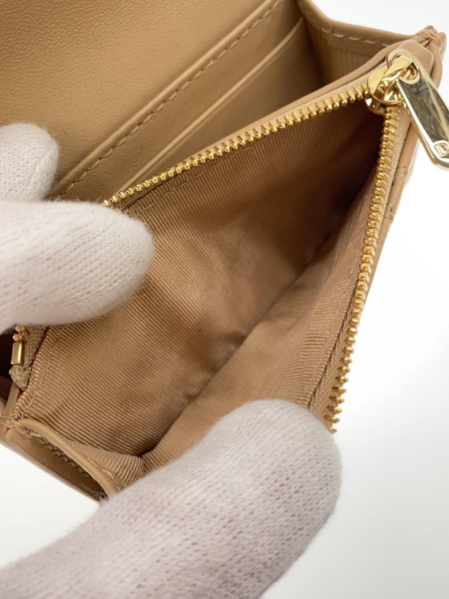 Dior Dior Leather Wallet Beige Size ONE SIZE - 5 Thumbnail