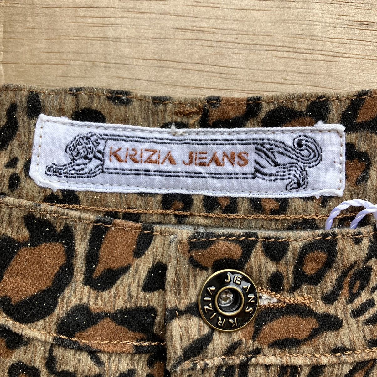 Designer × Krizia Uomo × Vintage KRIZIA JEANS CAMO TIGER STRETCH PANTS Size 31" - 4 Thumbnail