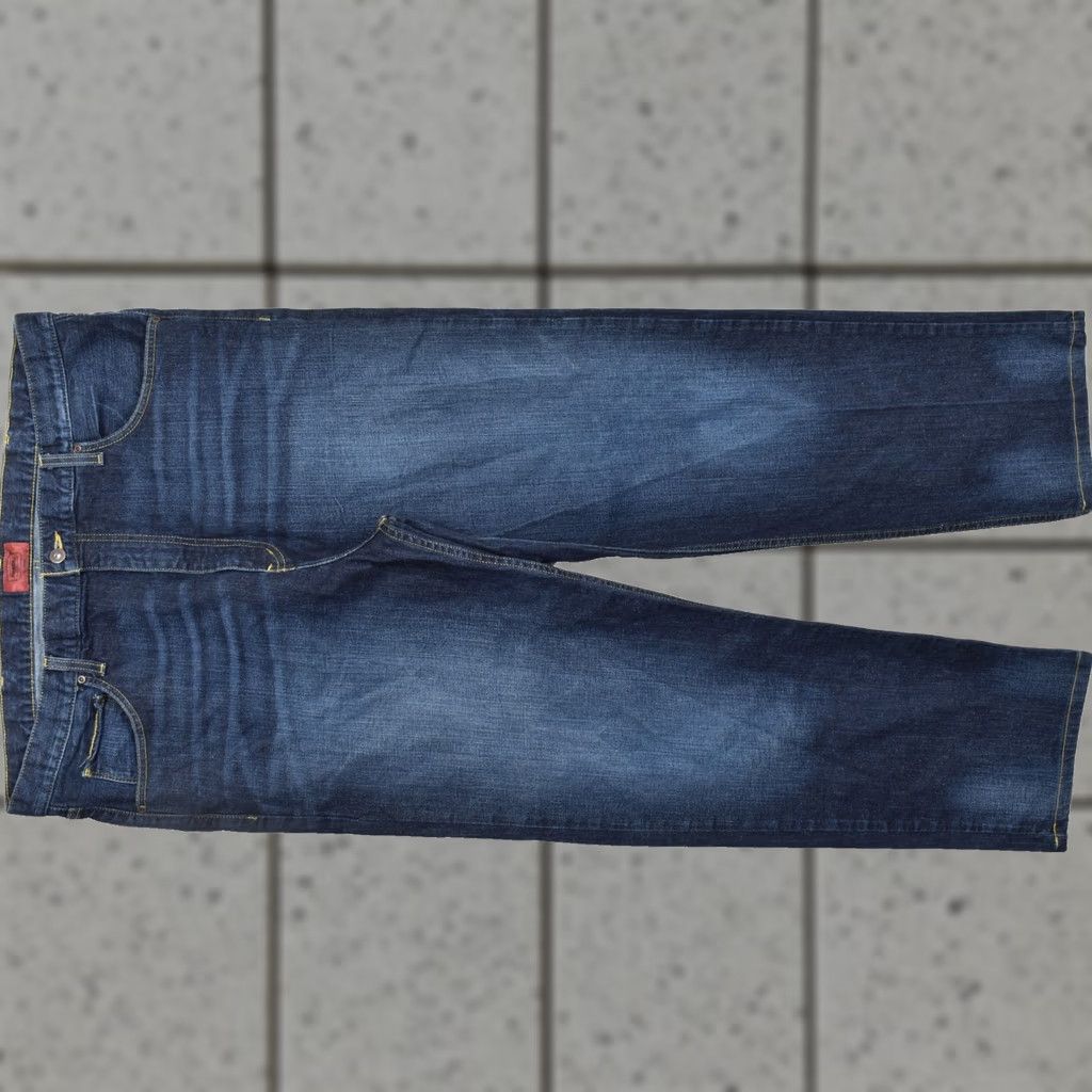 Vintage The Foundry Supply Co. Flex Denim Jeans Dark Wash Straight Leg Men 44x34 Cotton"} Size US 44 / EU 60 - 1 Thumbnail