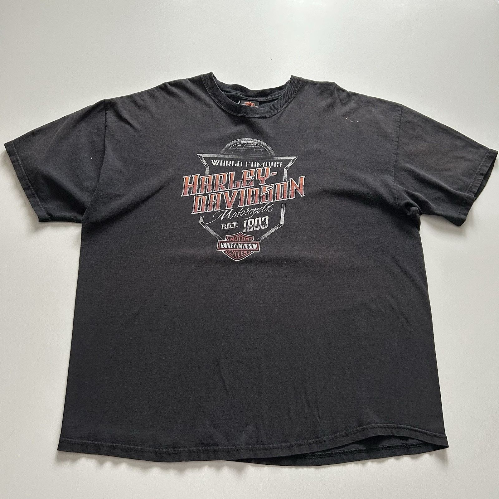 Harley Davidson Vintage Y2K Harley Davidson Motorcycles Graphic T Shirt 2XL Size US XXL / EU 58 / 5 - 1 Thumbnail