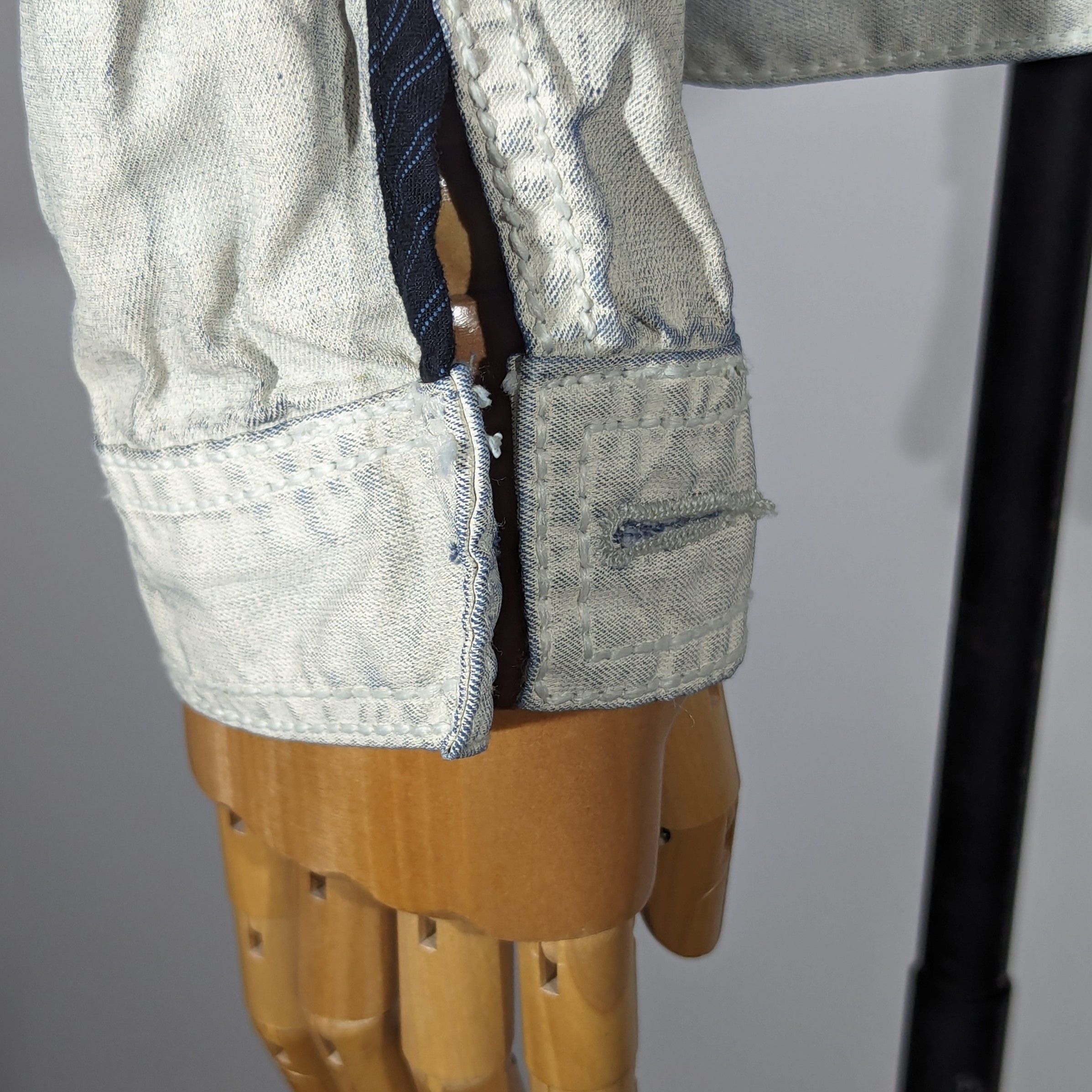 Other Roberto Geissini Monaco Denim Jacket With Crosses Very Rare Size US M / EU 48-50 / 2 - 12 Thumbnail