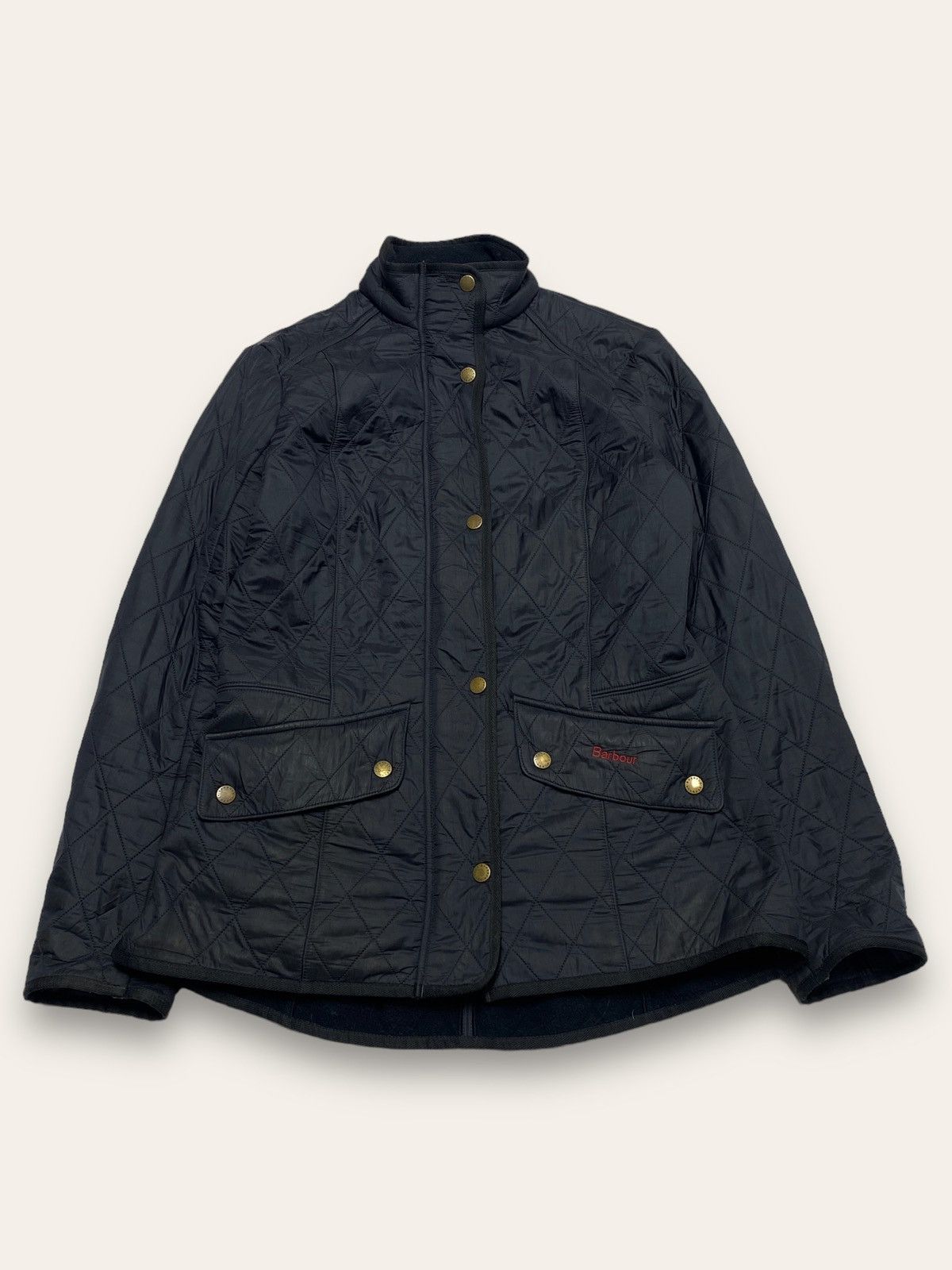 Barbour Vintage BARBOUR Quilted Navy Jacket Hunting Warm Size M / US 6-8 / IT 42-44 - 1 Thumbnail