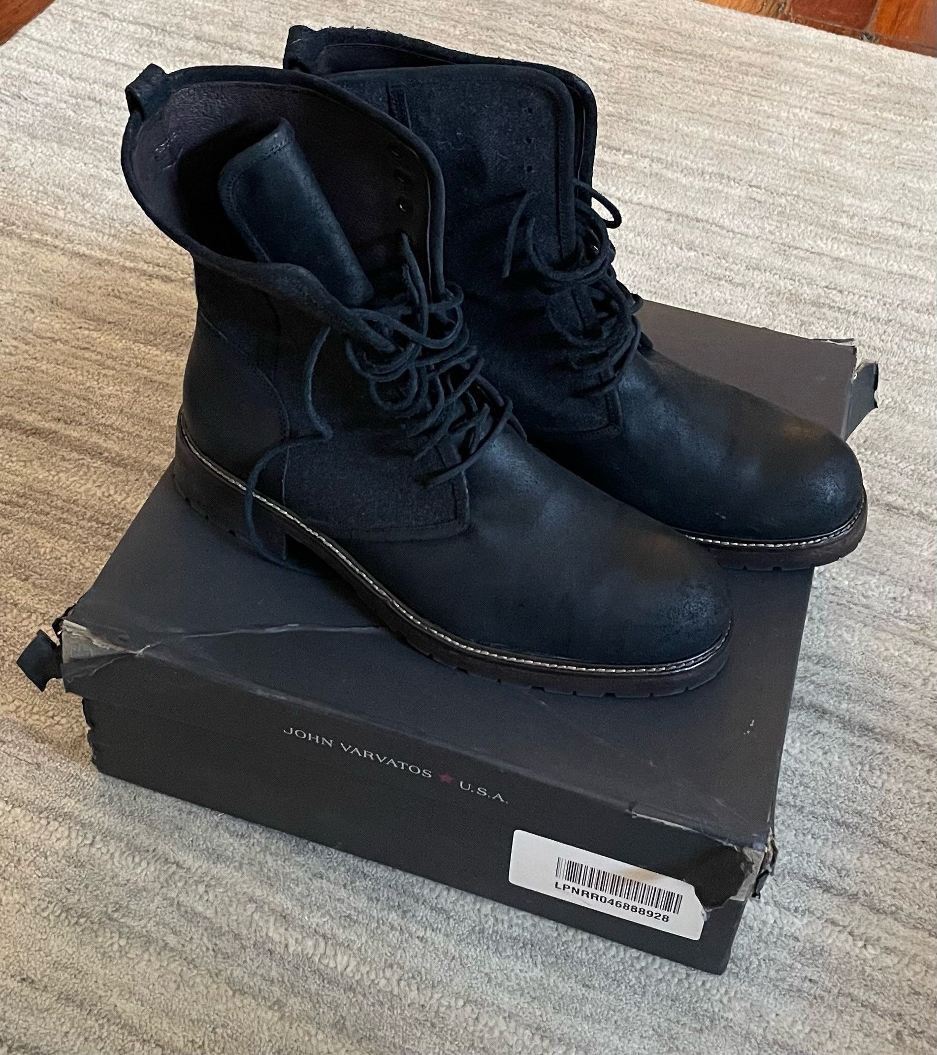 John Varvatos Gibbons Open Lace Combat Boot Size US 12 / EU 45 - 3 Thumbnail