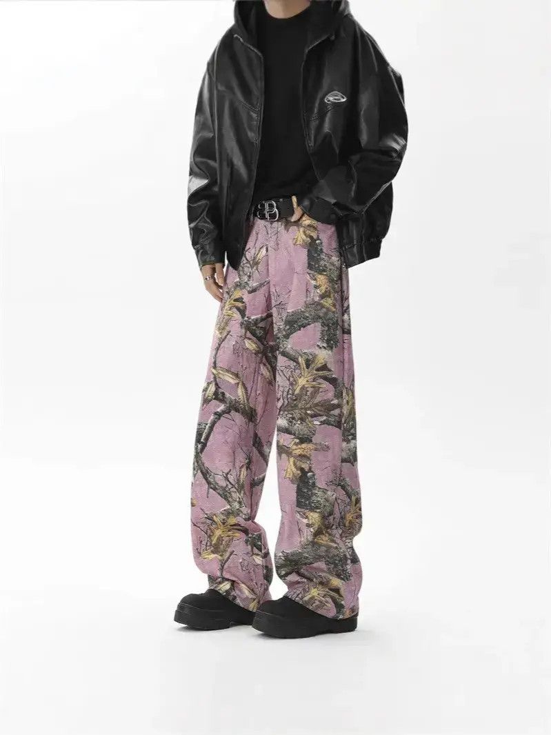 Japanese Brand Retro loose graffiti maple leaf jeans Size US 32 / EU 48 - 1 Thumbnail