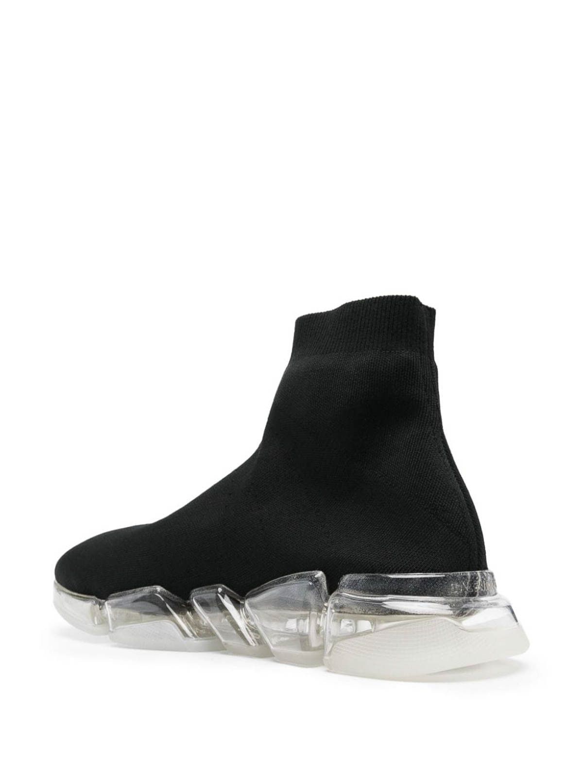 Balenciaga o1w1db10126 Speed 2.0 Full Clear Sole Knit Sneakers Size US 10 / EU 43 - 3 Thumbnail