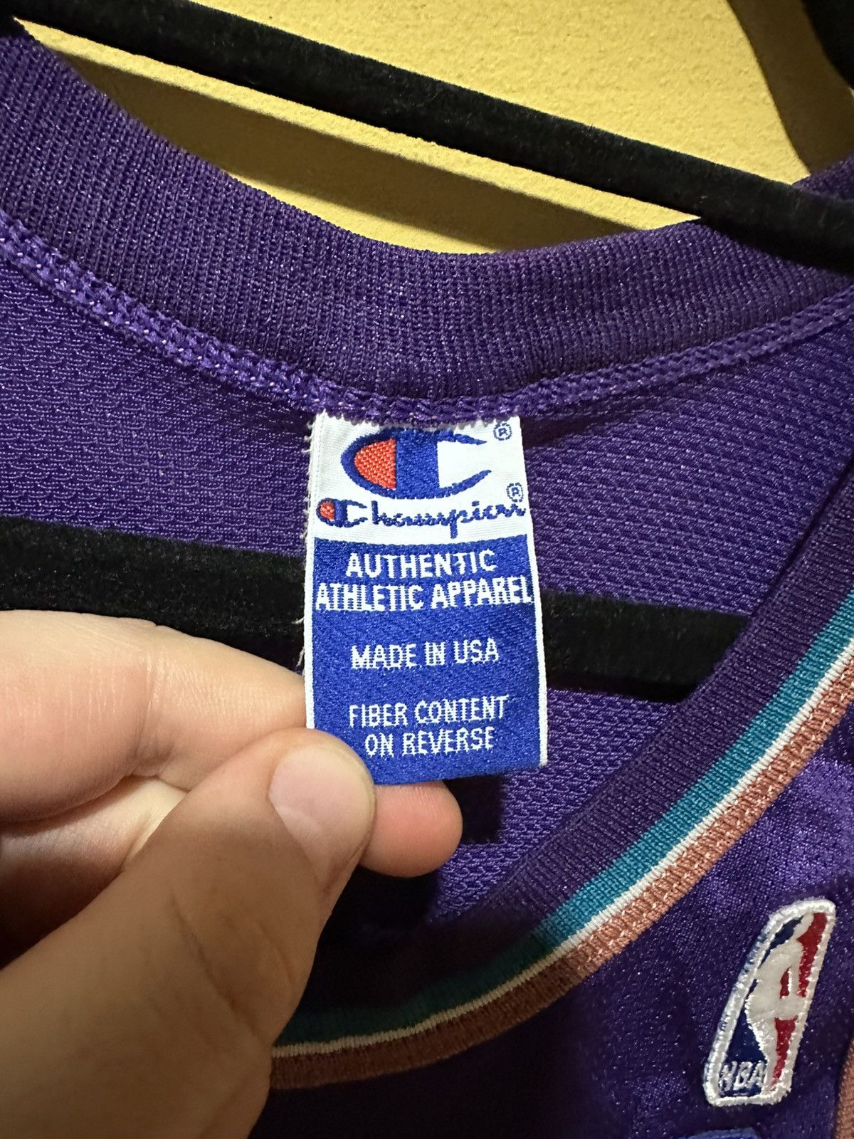 Champion × NBA VTG 90s Champion Utah Jazz #32 Karl Malone NBA Jersey Size US S / EU 44-46 / 1 - 4 Thumbnail