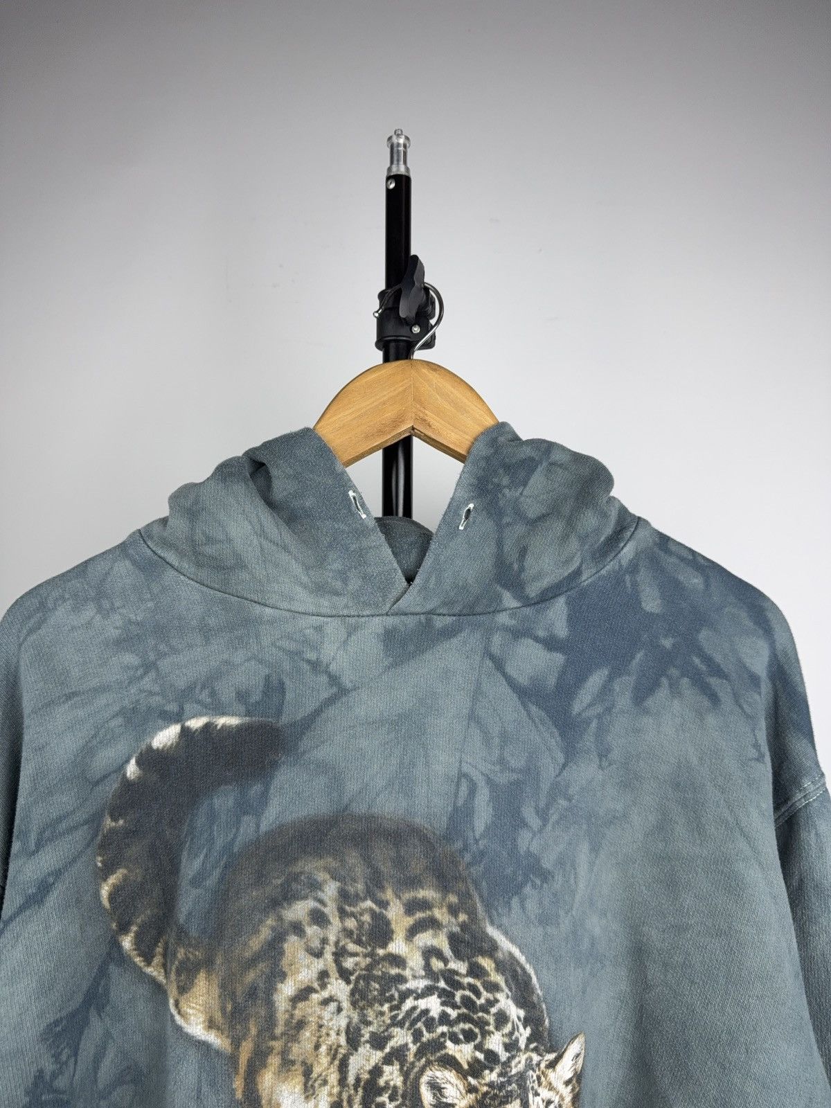 The Mountain 90s Retro Leopard Animal Graphic Tie Dye Hoodie Vintage Size US L / EU 52-54 / 3 - 2 Thumbnail