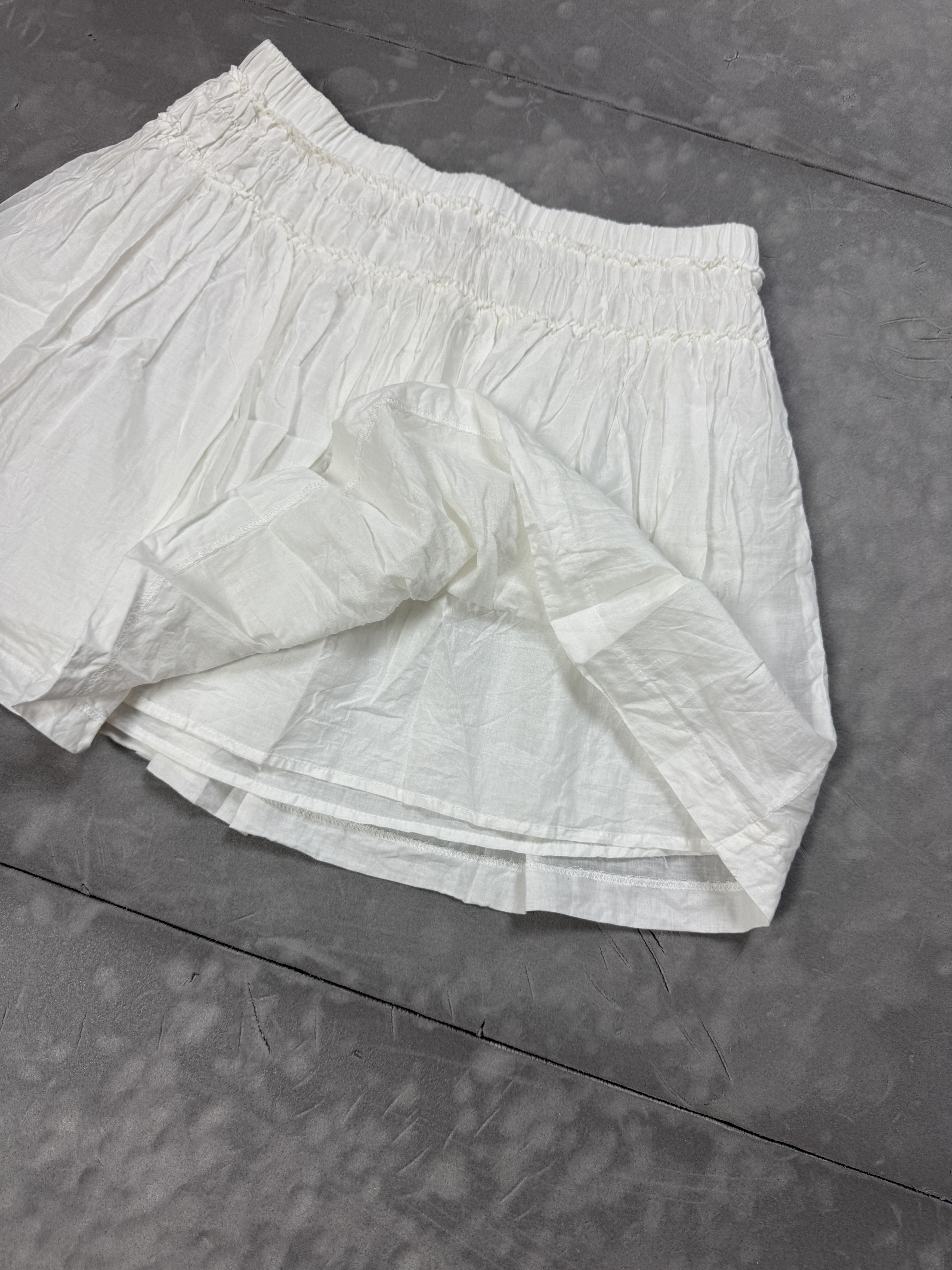 Vintage Vintage Coquette White Breezy Mini Skirt S/M 90s y2k Size 26" / US 2 / IT 38 - 11 Thumbnail