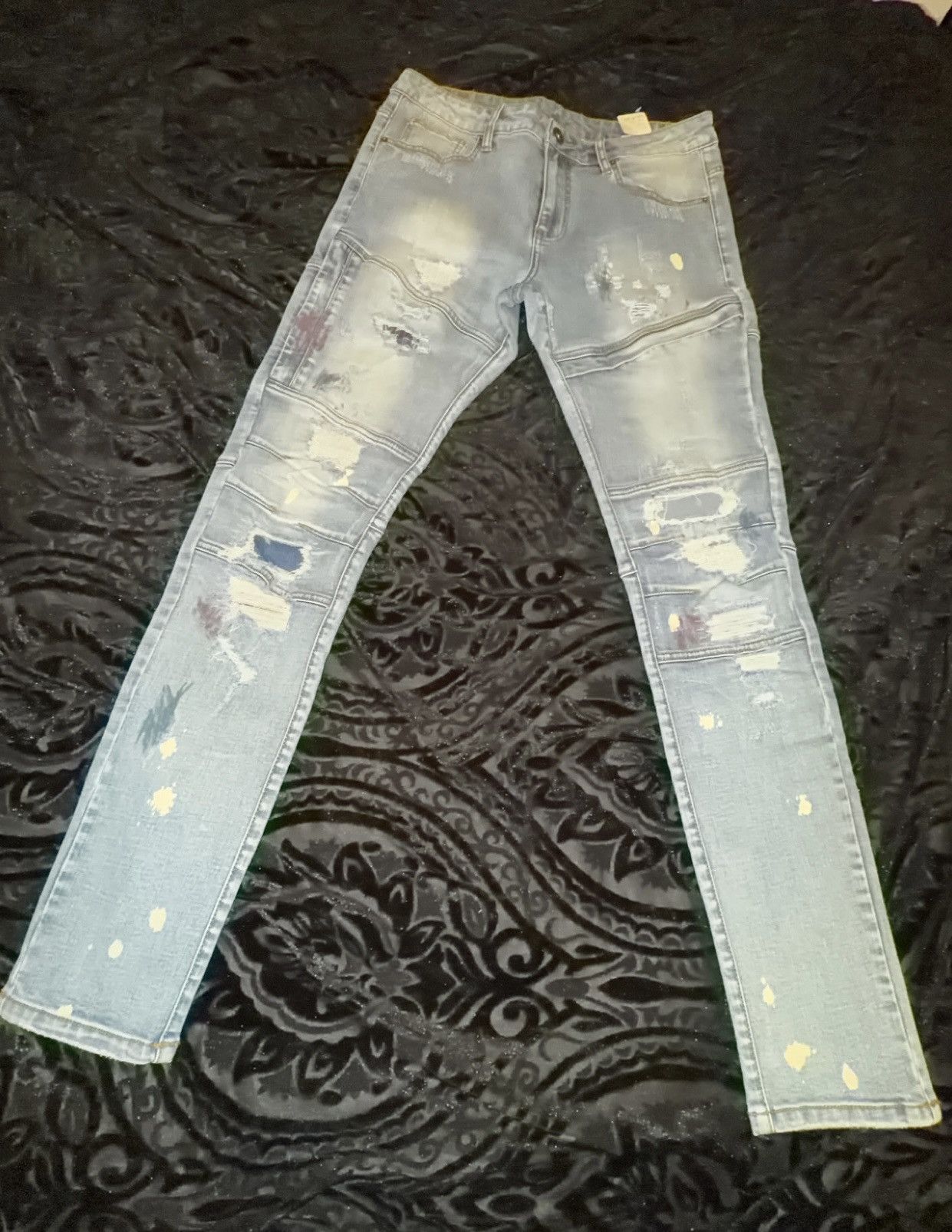 Crysp Denim Crisp Denim Spattered paint Jeans Sz 32 *SAMPLE* Size US 32 / EU 48 - 1 Thumbnail