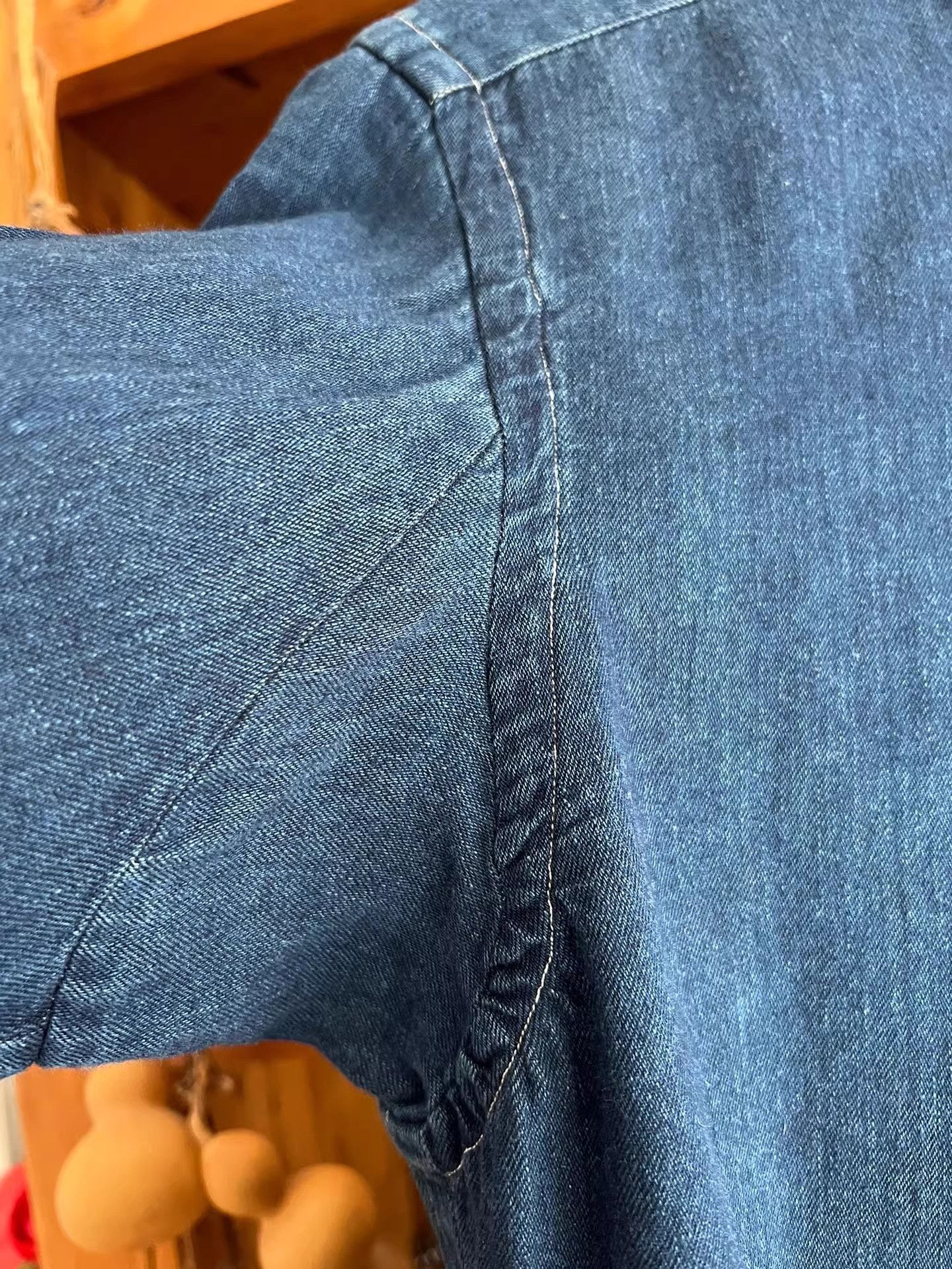 Nanamica Nanamica Japanese Indigo Denim Shirt Size US S / EU 44-46 / 1 - 4 Thumbnail