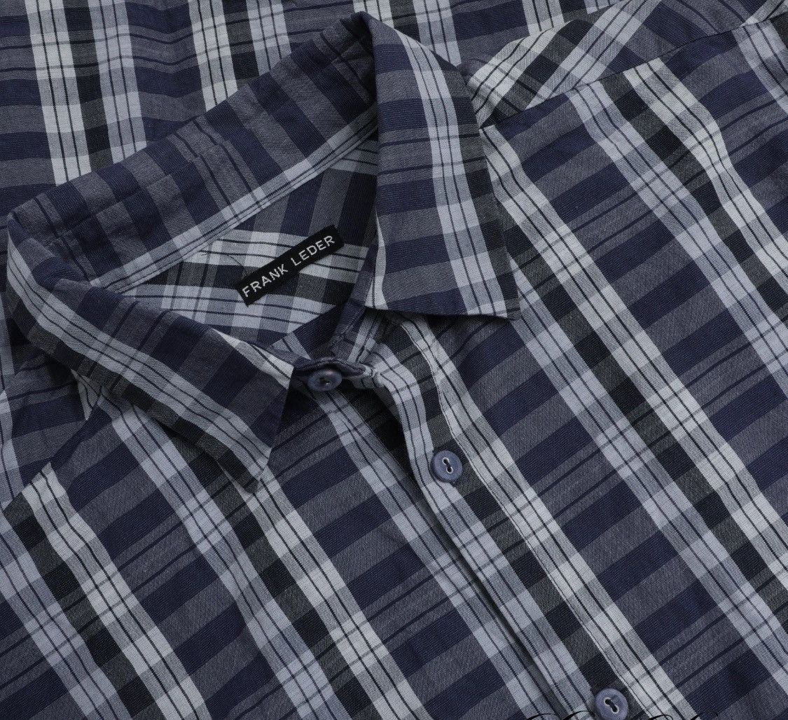 Frank Leder NWOT $385 Dry Textures Plaid Button Up Size US L / EU 52-54 / 3 - 2 Thumbnail
