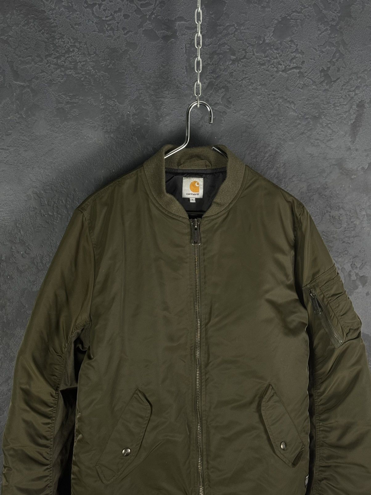 Carhartt Carhartt WIP Ashton Bomber Army Green Size L Size US L / EU 52-54 / 3 - 5 Thumbnail
