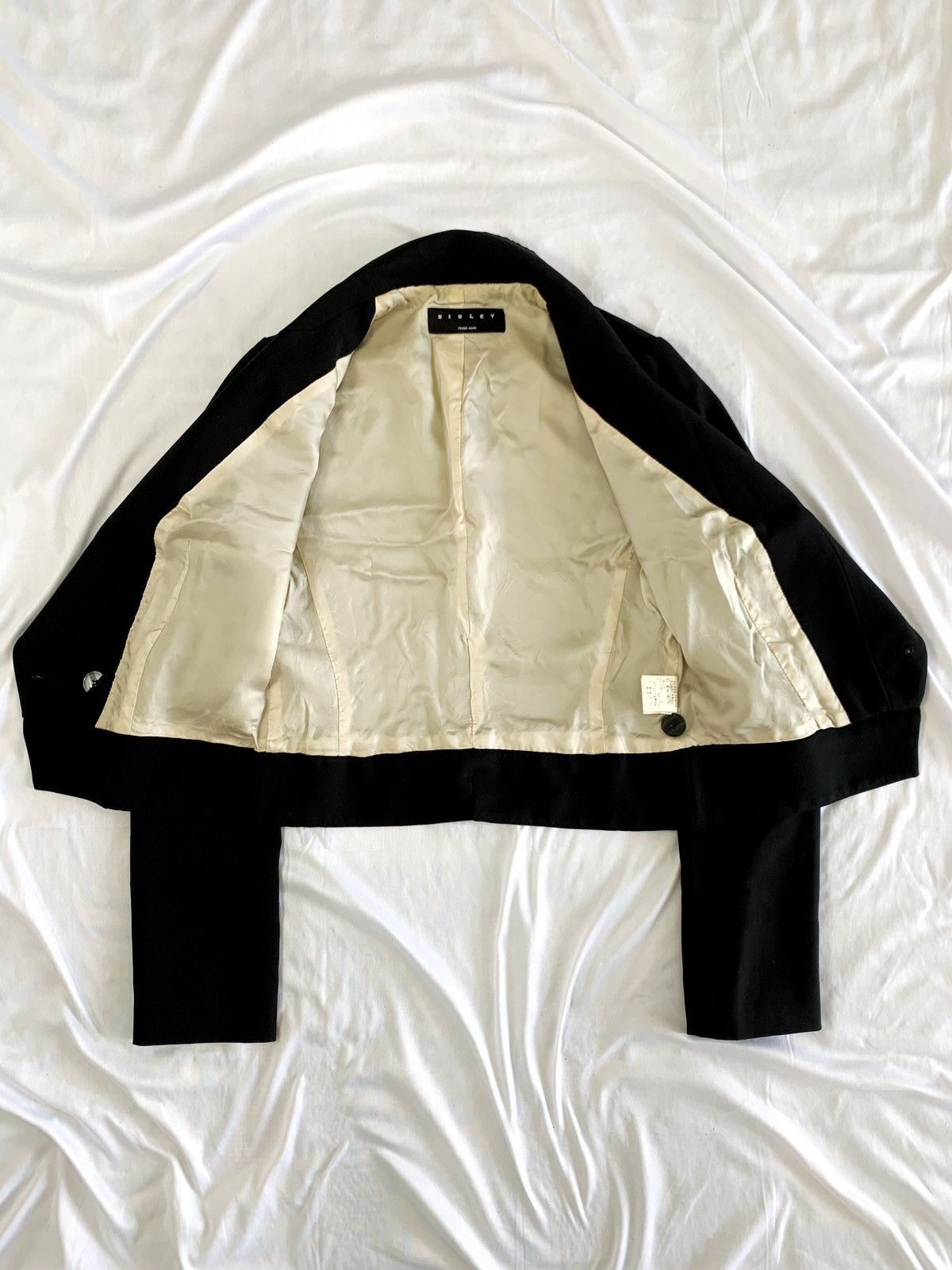 Sisley Sisley crop blazer with yohji yamamoto cut & sew style Size XS / US 0-2 / IT 36-38 - 6 Thumbnail