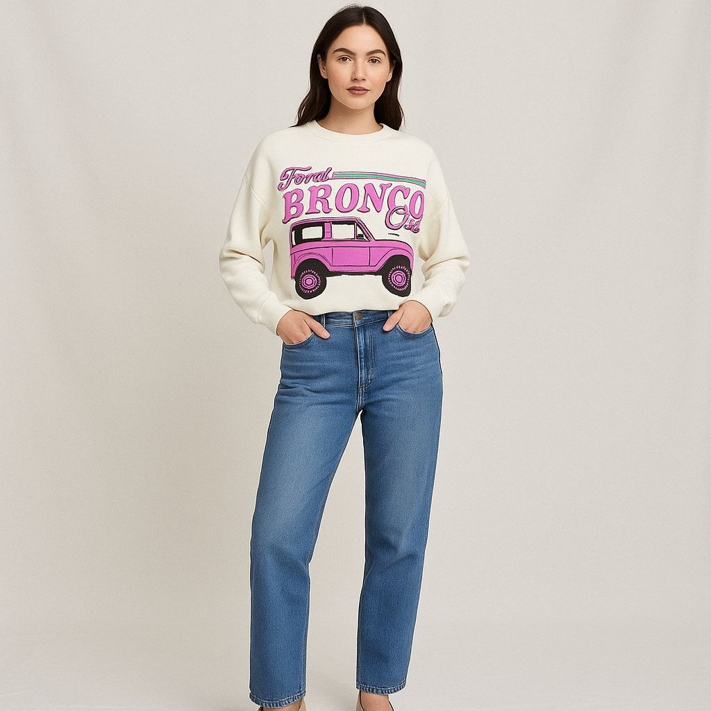 Ford Ford Bronco Girl Cropped Sweatshirt by Grayson Threads L Size L / US 10 / IT 46 - 1 Thumbnail