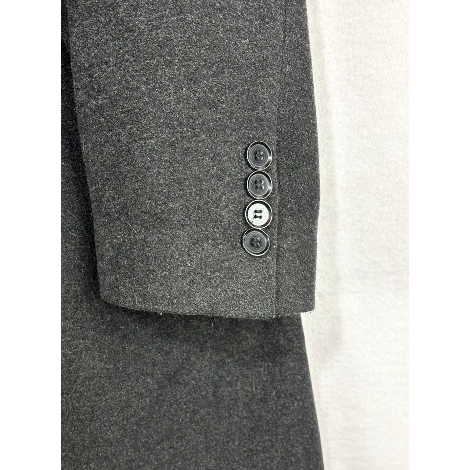 Calvin Klein Calvin Klein Coat Mens 48R Charcoal Gray Wool Cashmere Overcoat Pacific Model Size US M / EU 48-50 / 2 - 4 Thumbnail