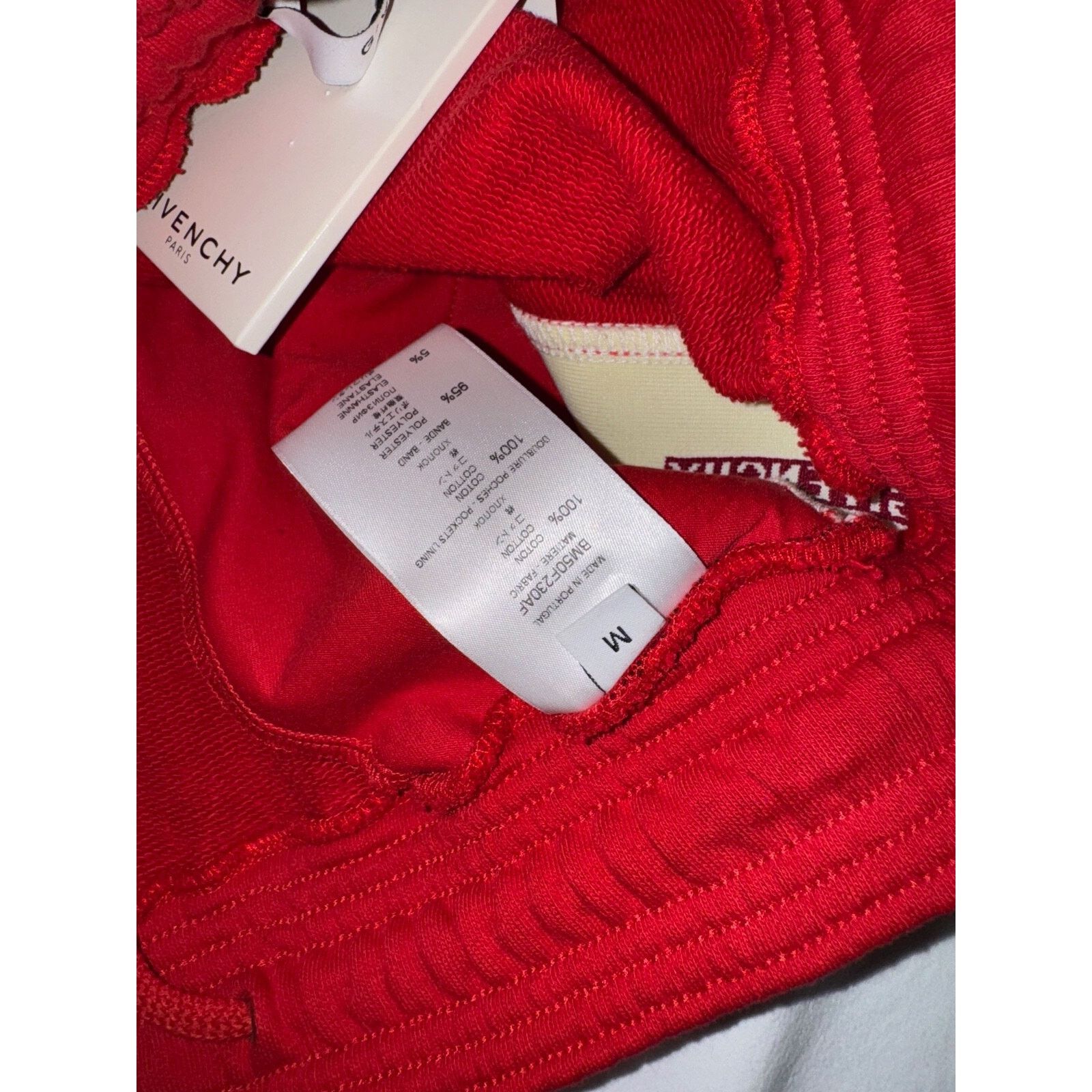 Givenchy Givenchy Paris Red Cream Off White Stripe Side Logo Cotton Size US 32 / EU 48 - 9 Thumbnail