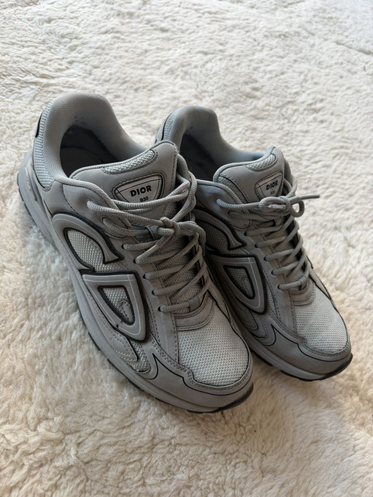Dior B30 Silver Gray Dior Sneakers Size US 11 / EU 44 - 2 Thumbnail